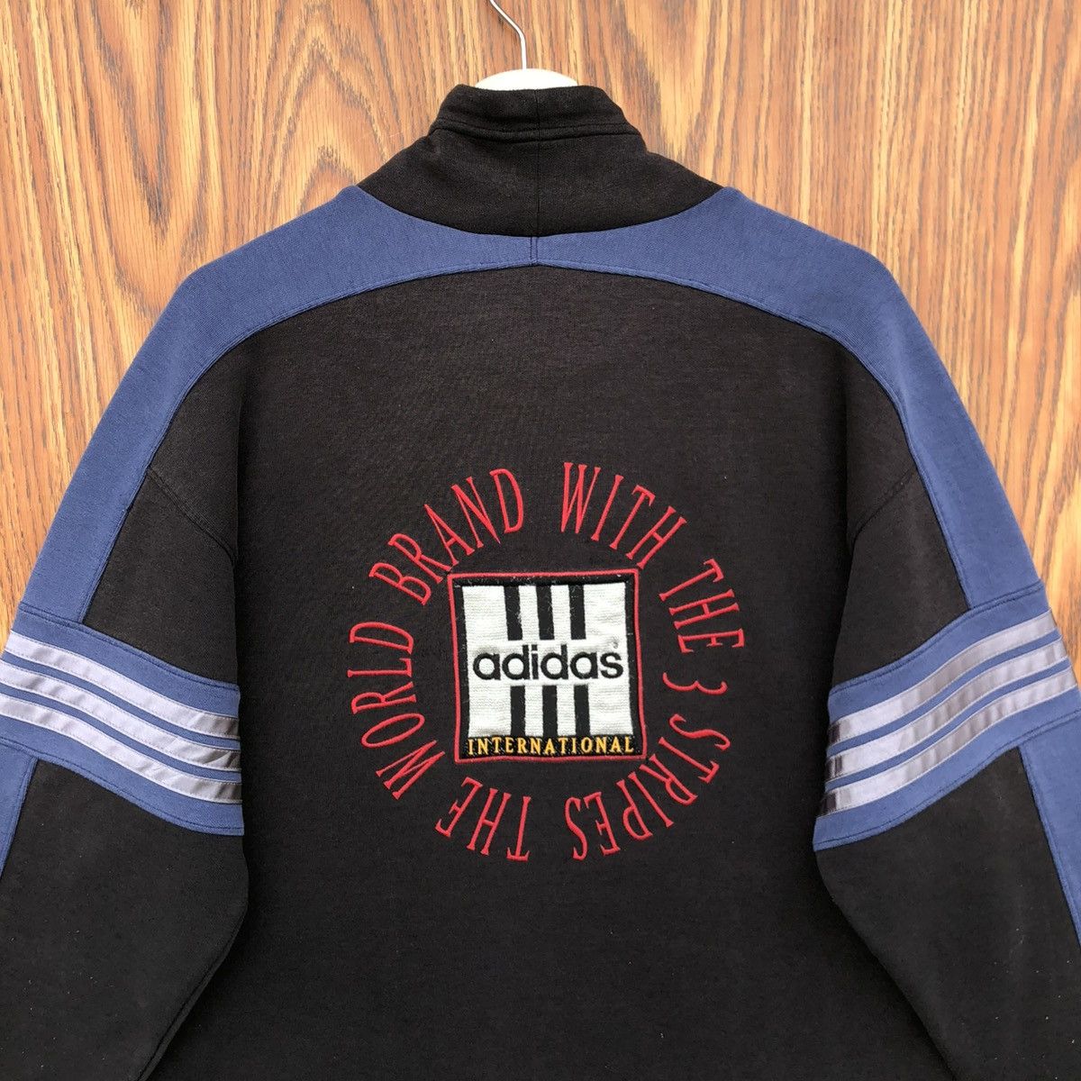 Adidas Vintage 90s Adidas Turtleneck Sweatshirt Size US L / EU 52-54 / 3 - 5 Thumbnail