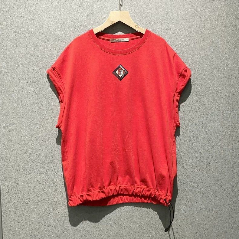 Other Givenchy Red hemmed T-shirt Size US M / EU 48-50 / 2 - 1 Thumbnail