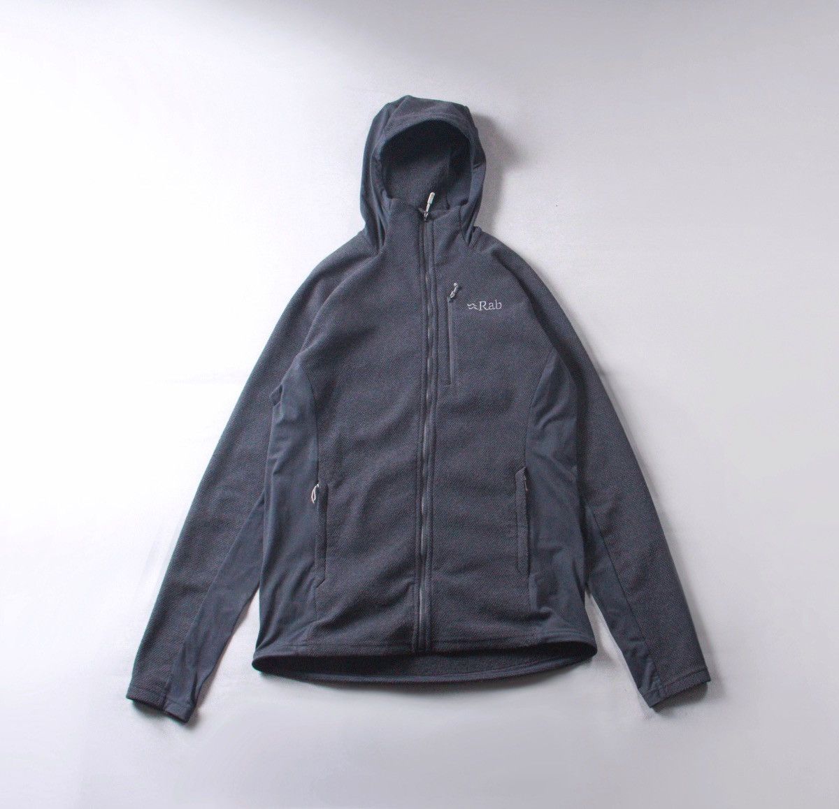 Vintage Rab Capacitor Hoody Grey Hoodie Full Zip Outdoor Jacket M | Grailed