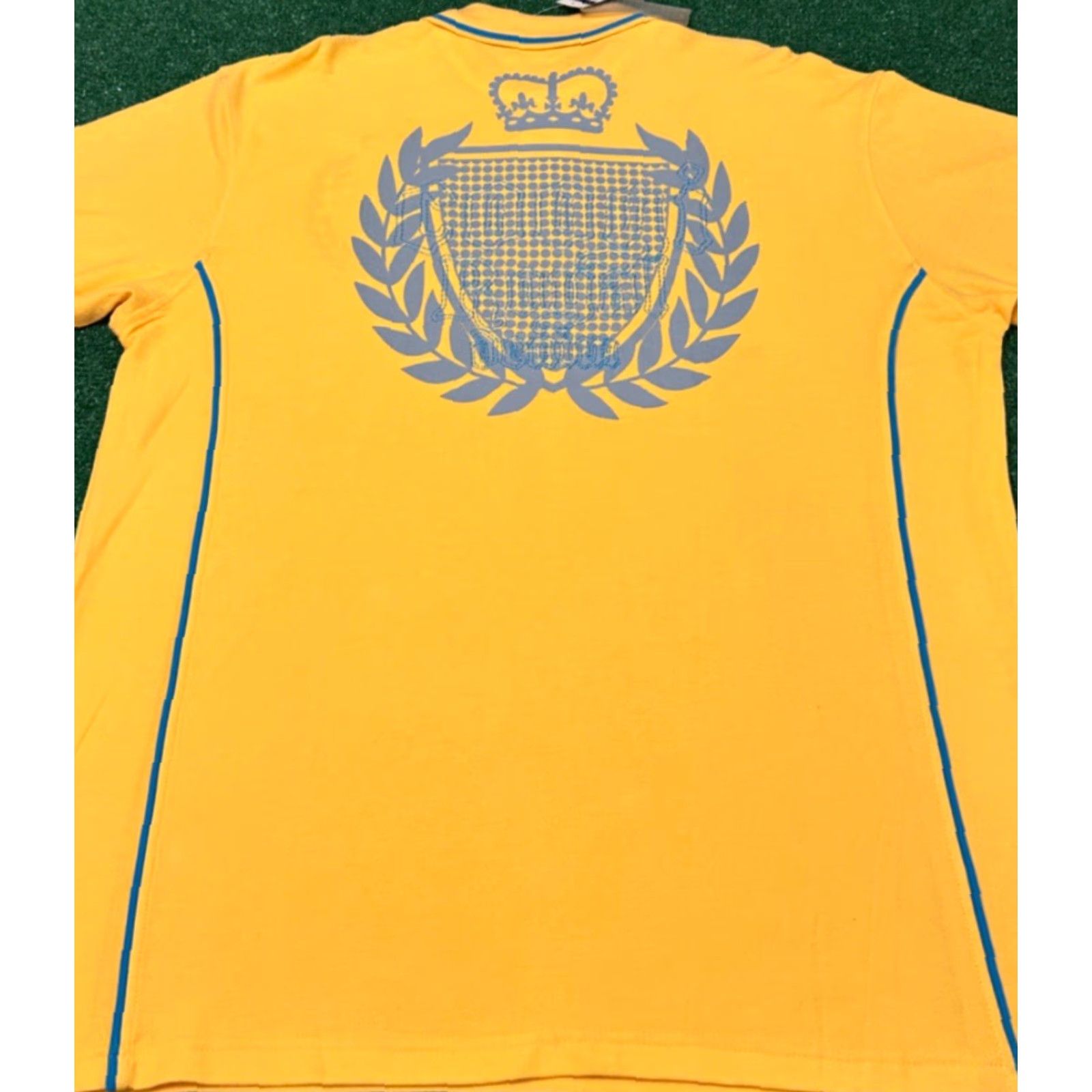 Coogi VINTAGE COOGI Royal Crown Logo Polo Collared Shirt Mens L Hip Hop NWT 90s Y2K Yellow Size US L / EU 52-54 / 3 - 2 Thumbnail