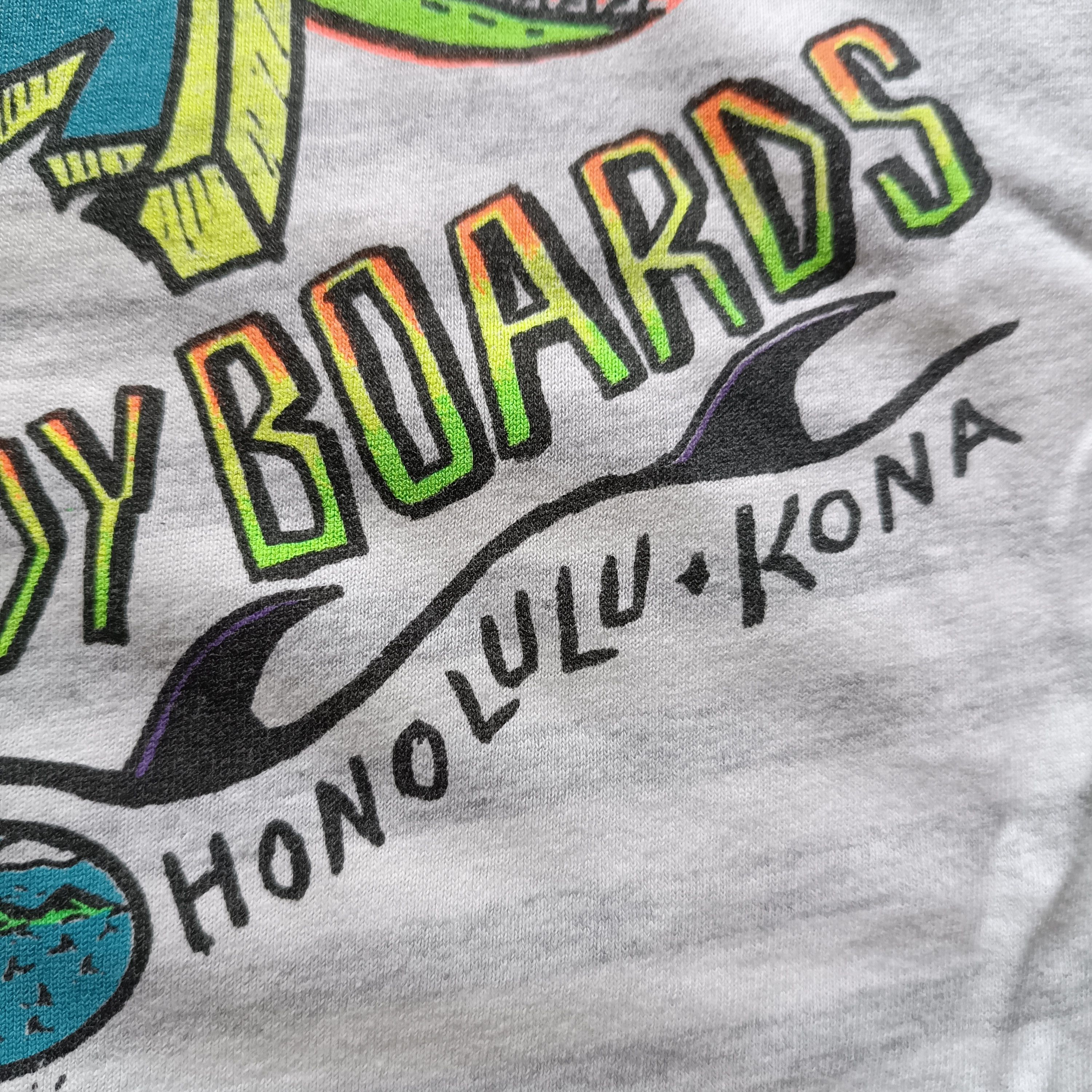 Vintage Vintage 90s BRUDDA SHARK Hawaii Striped Tshirt Size US M / EU 48-50 / 2 - 5 Thumbnail