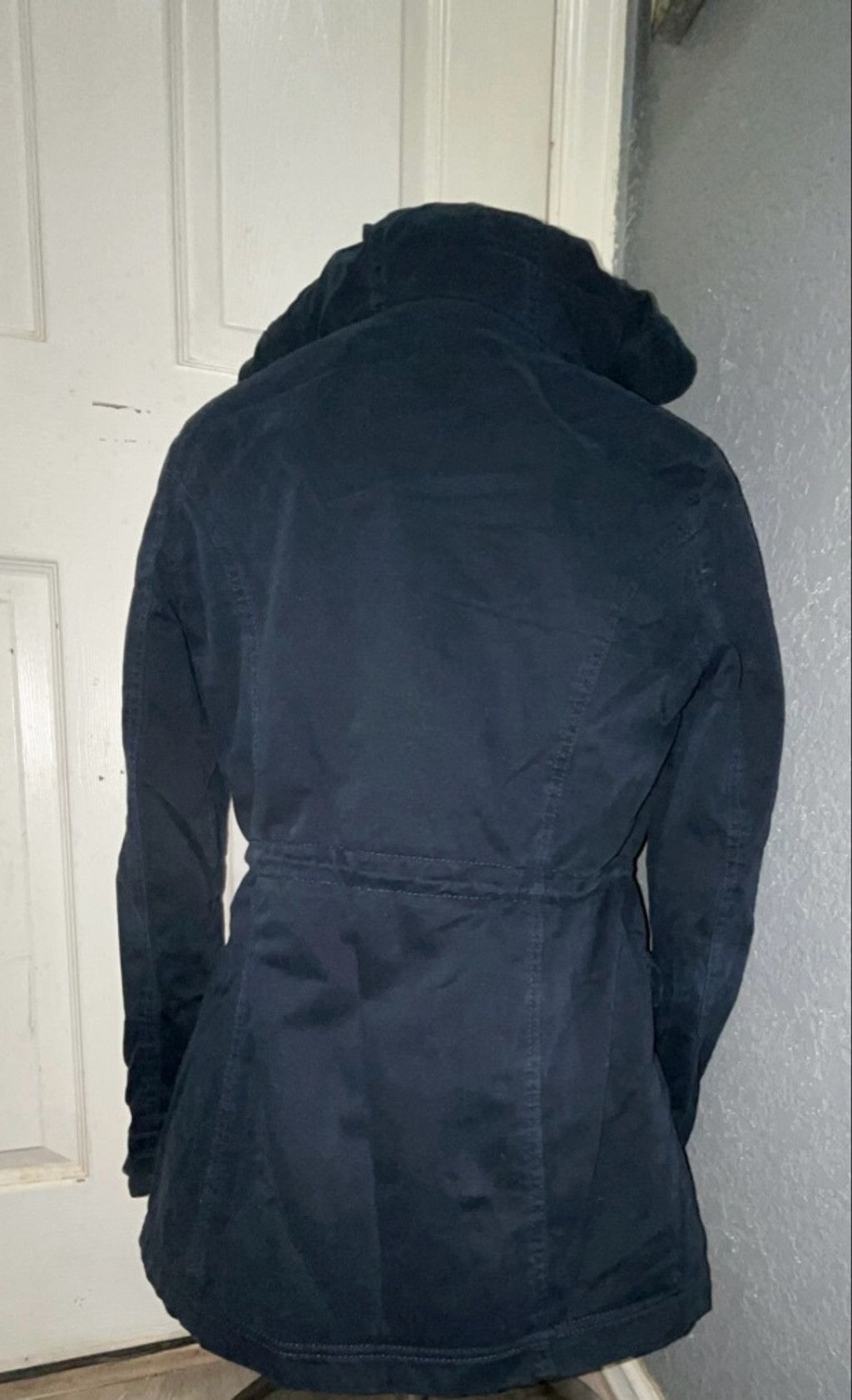 Hollister Hollister Navy Utility Jacket w Beige Sherpa Lining, Size M Size M / US 6-8 / IT 42-44 - 7 Thumbnail