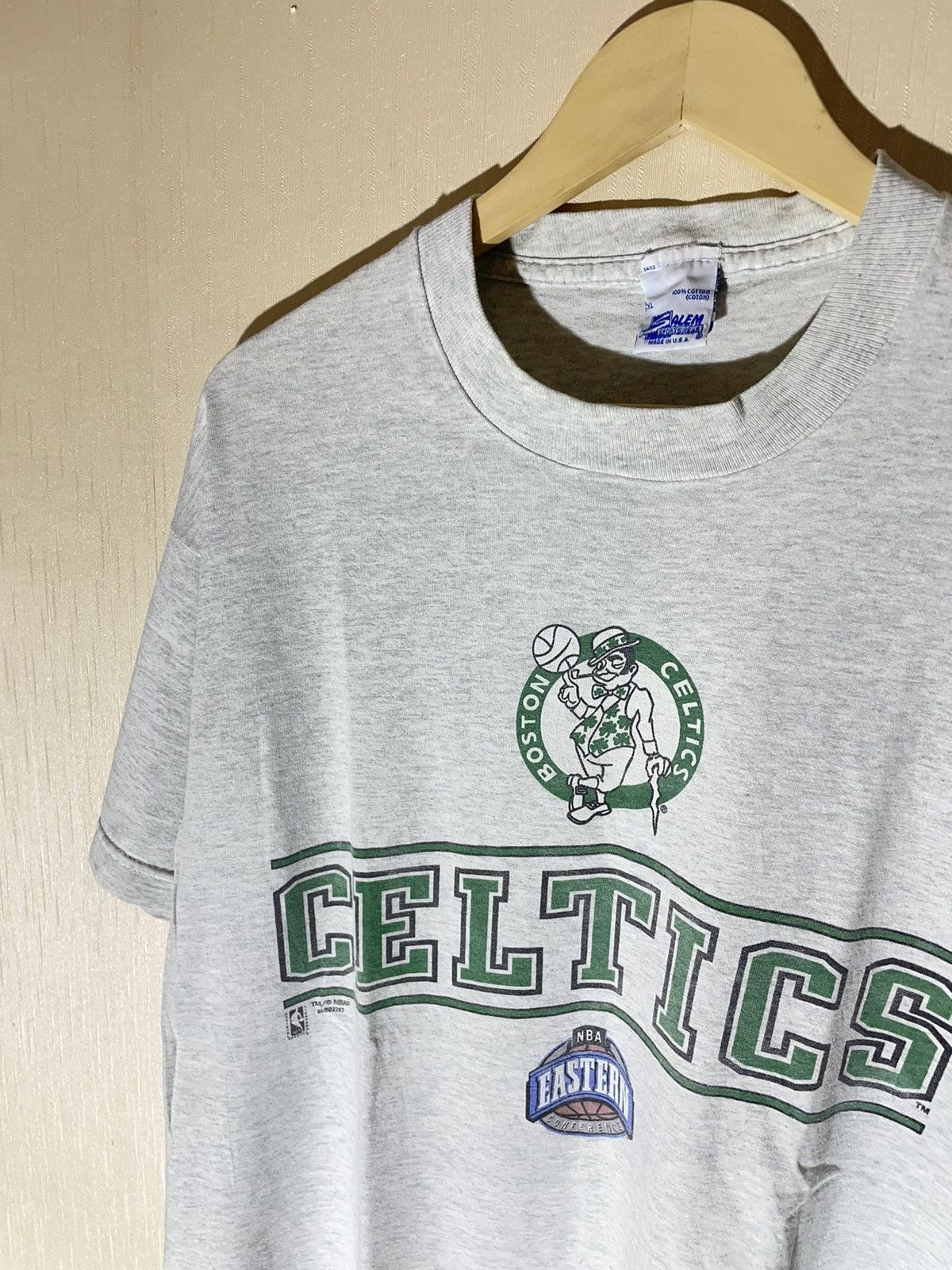 NBA Boston Celtics NBA vintage rare T shirt 90s Size US XL / EU 56 / 4 - 4 Thumbnail