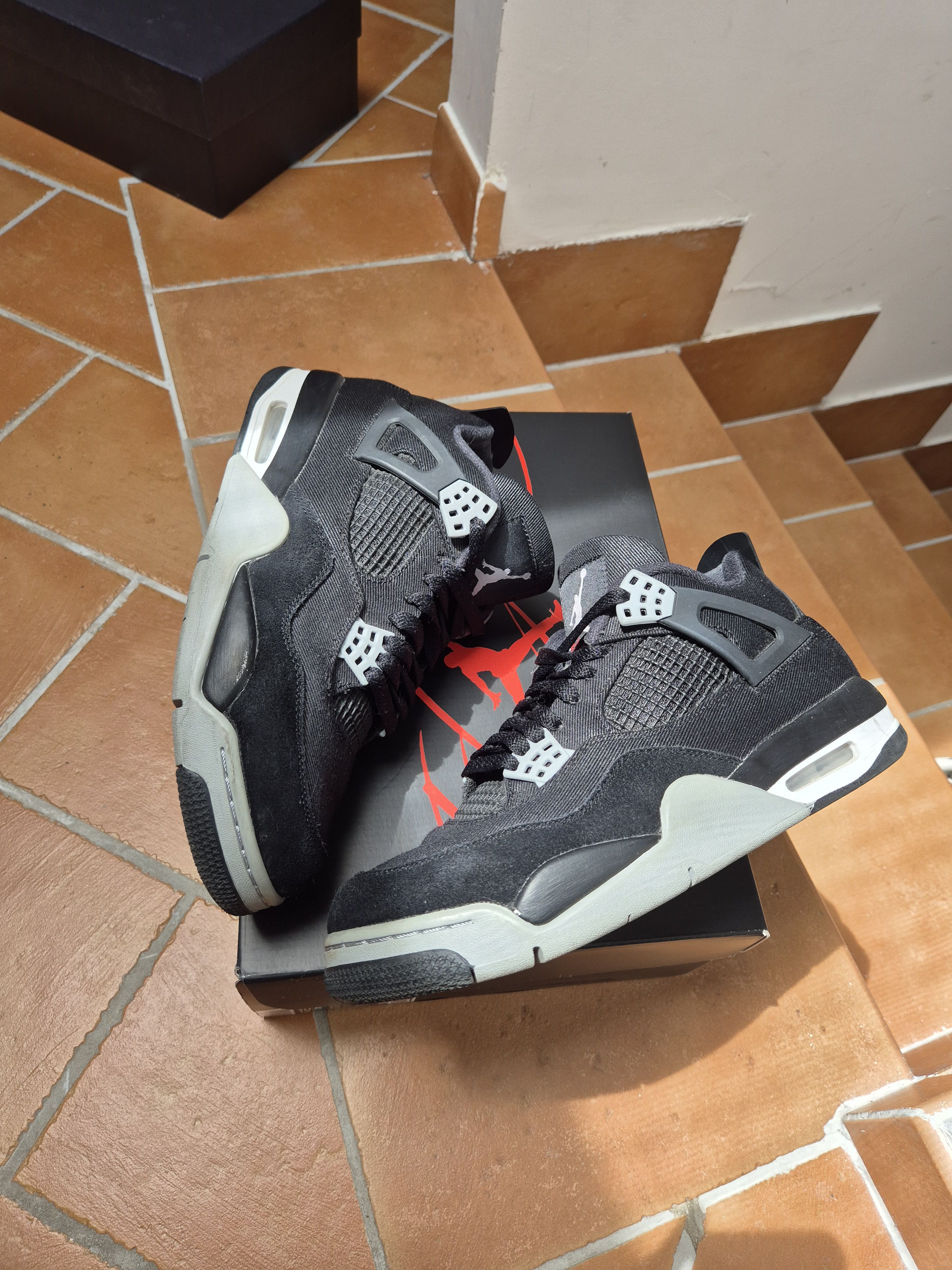 Jordan Brand Jordan 4 black canvas Size US 10 / EU 43 - 1 Thumbnail