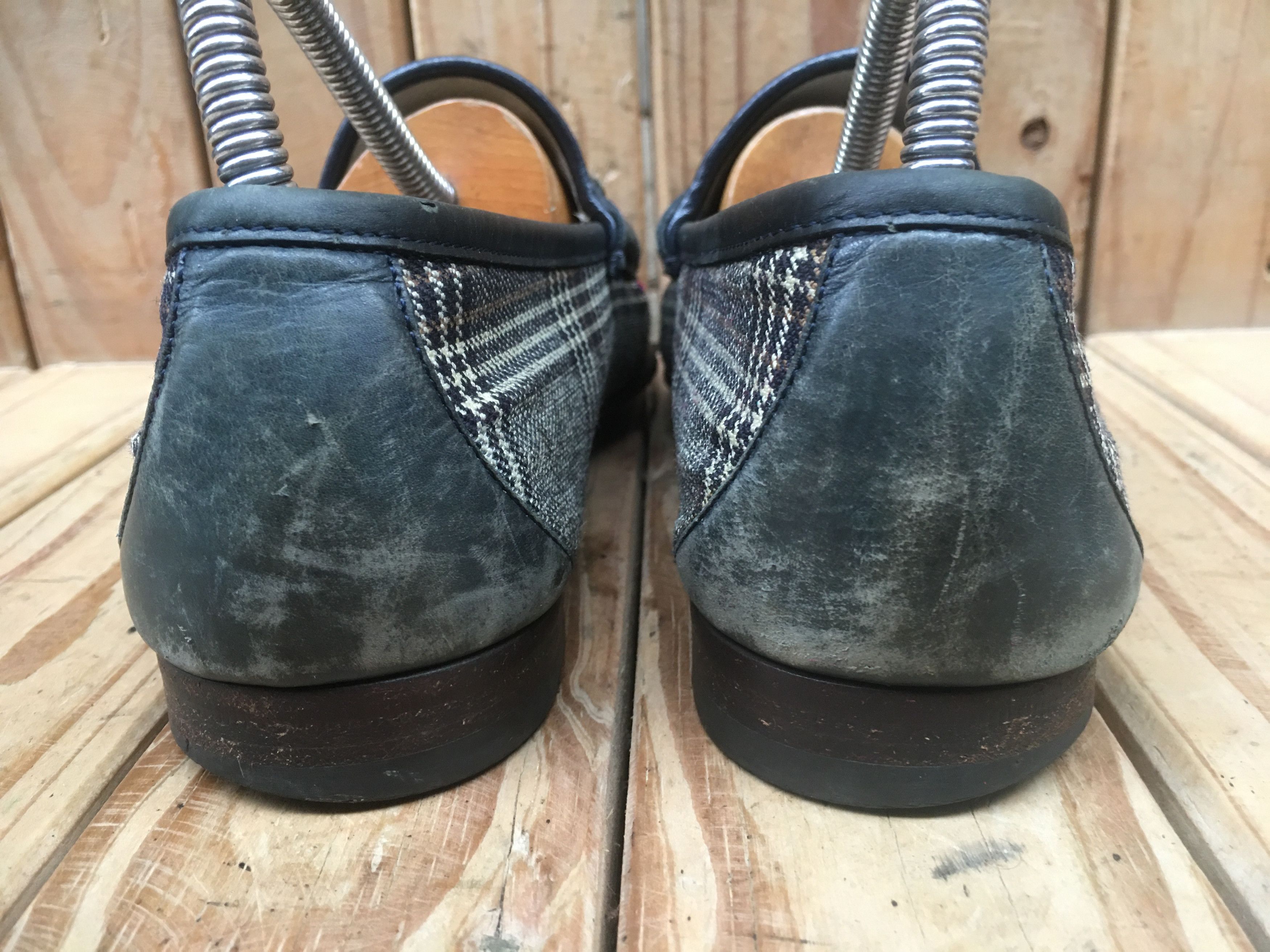 Gucci VTG 1953 Gucci blue checked denim loafers UK 6 Size US 6.5 / EU 39-40 - 10 Thumbnail