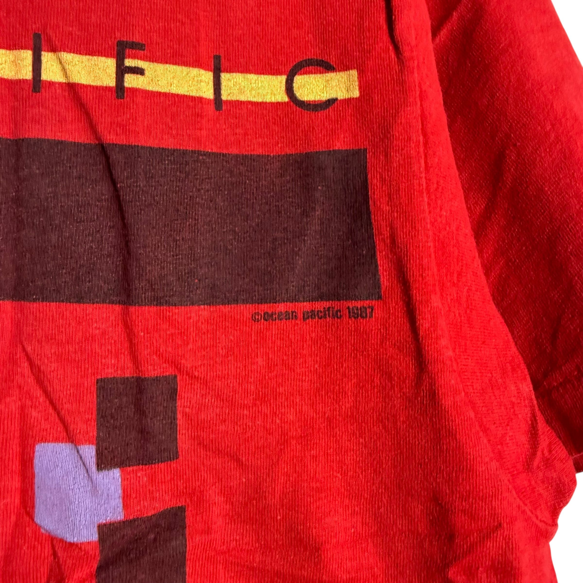Ocean Pacific 🔥RARE🔥Vintage OP Ocean Pasific 1987 T-shirt Single Stich Size US L / EU 52-54 / 3 - 5 Thumbnail
