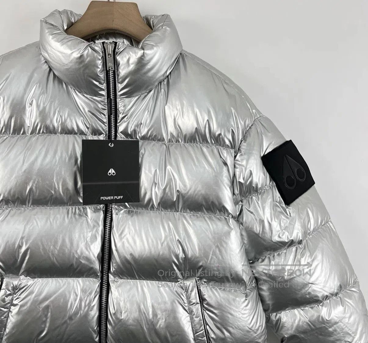 Moose Knuckles Silver Puffer Jacket . Size US M / EU 48-50 / 2 - 3 Thumbnail