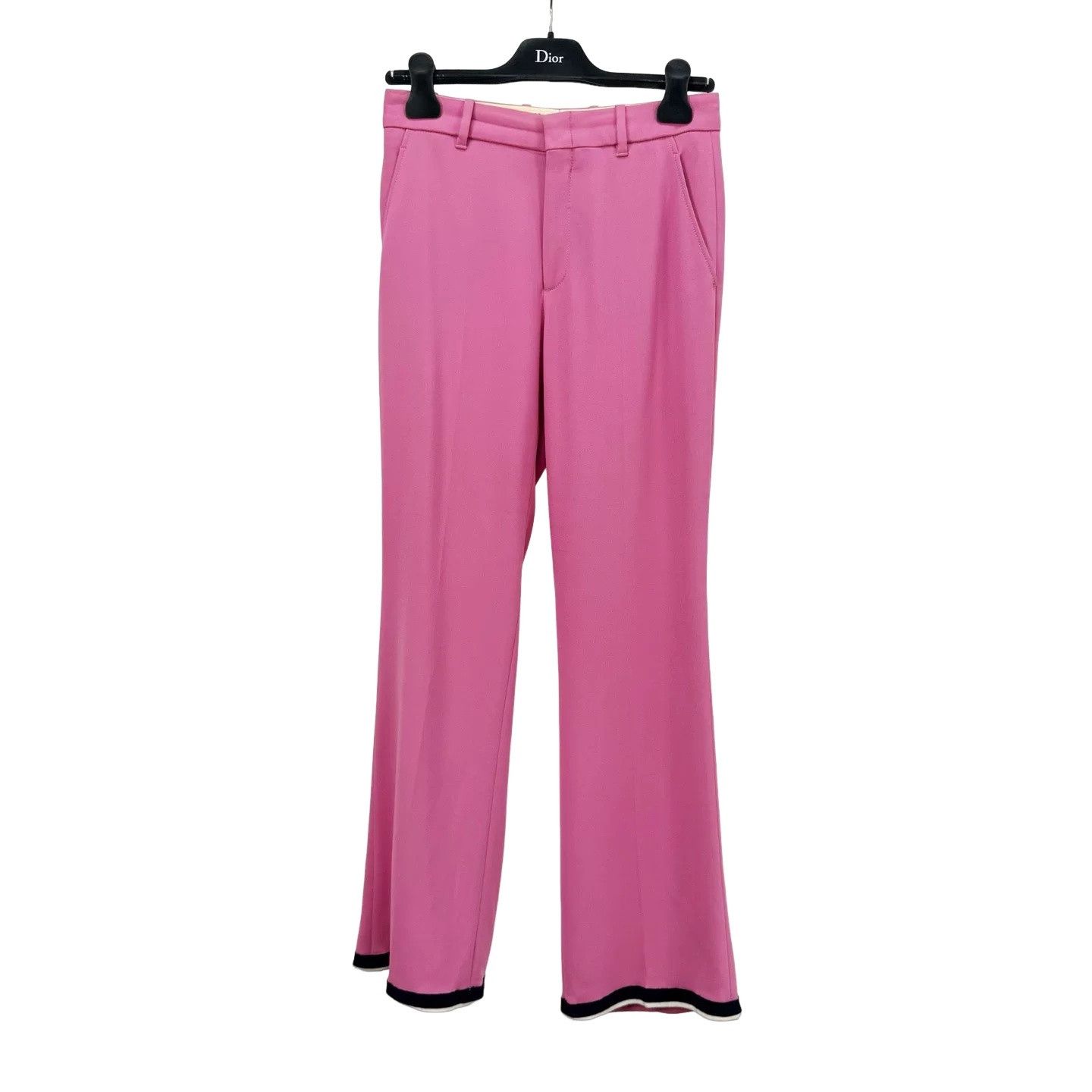 Gucci Gucci Pink Wool Trousers Size IT 38 Size 26" / US 2 / IT 38 - 1 Thumbnail