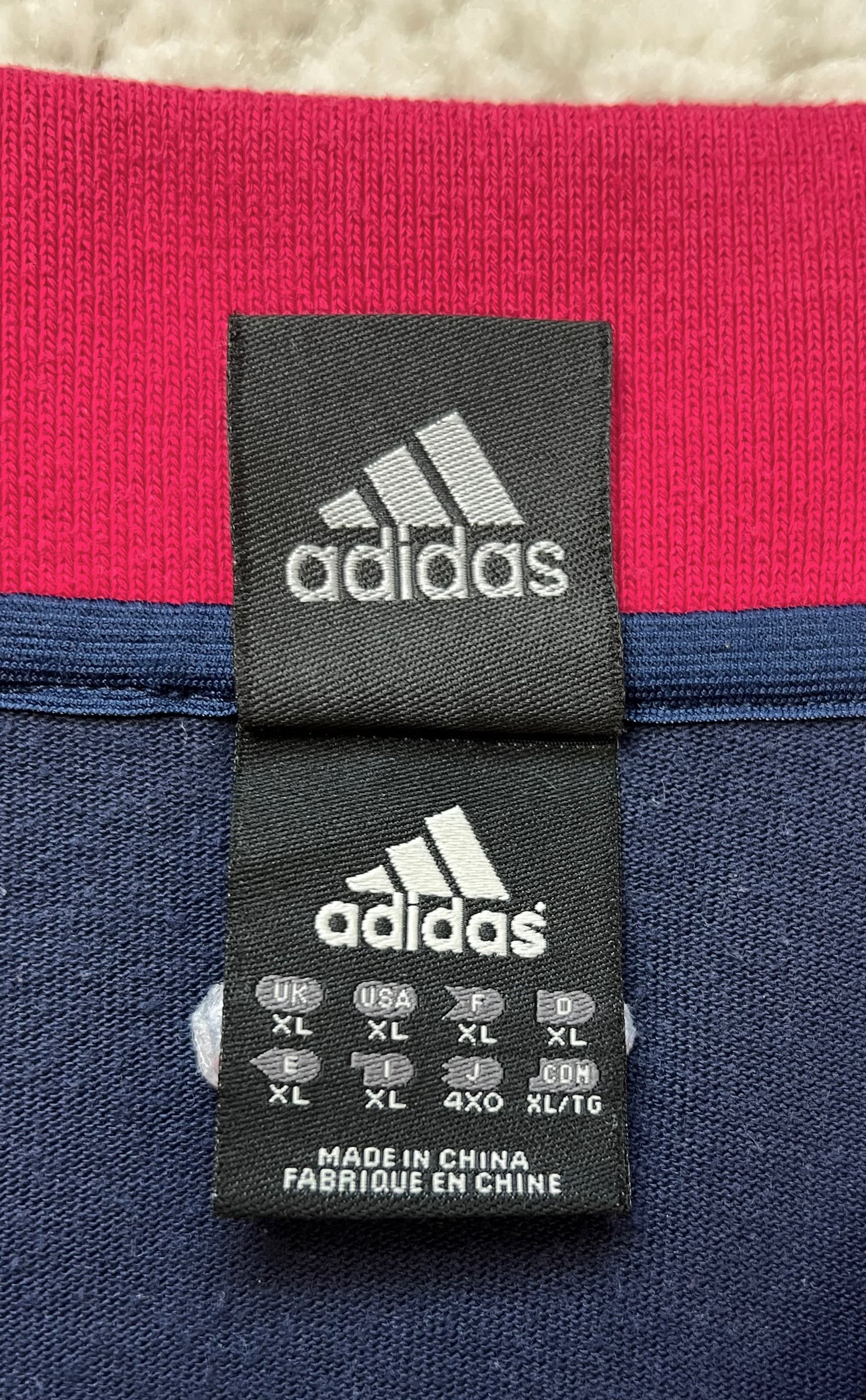 Adidas Vintage 2002 Adidas Bayern Munich UEFA 1/4 Zip Polo Shirt Size US XL / EU 56 / 4 - 17 Thumbnail