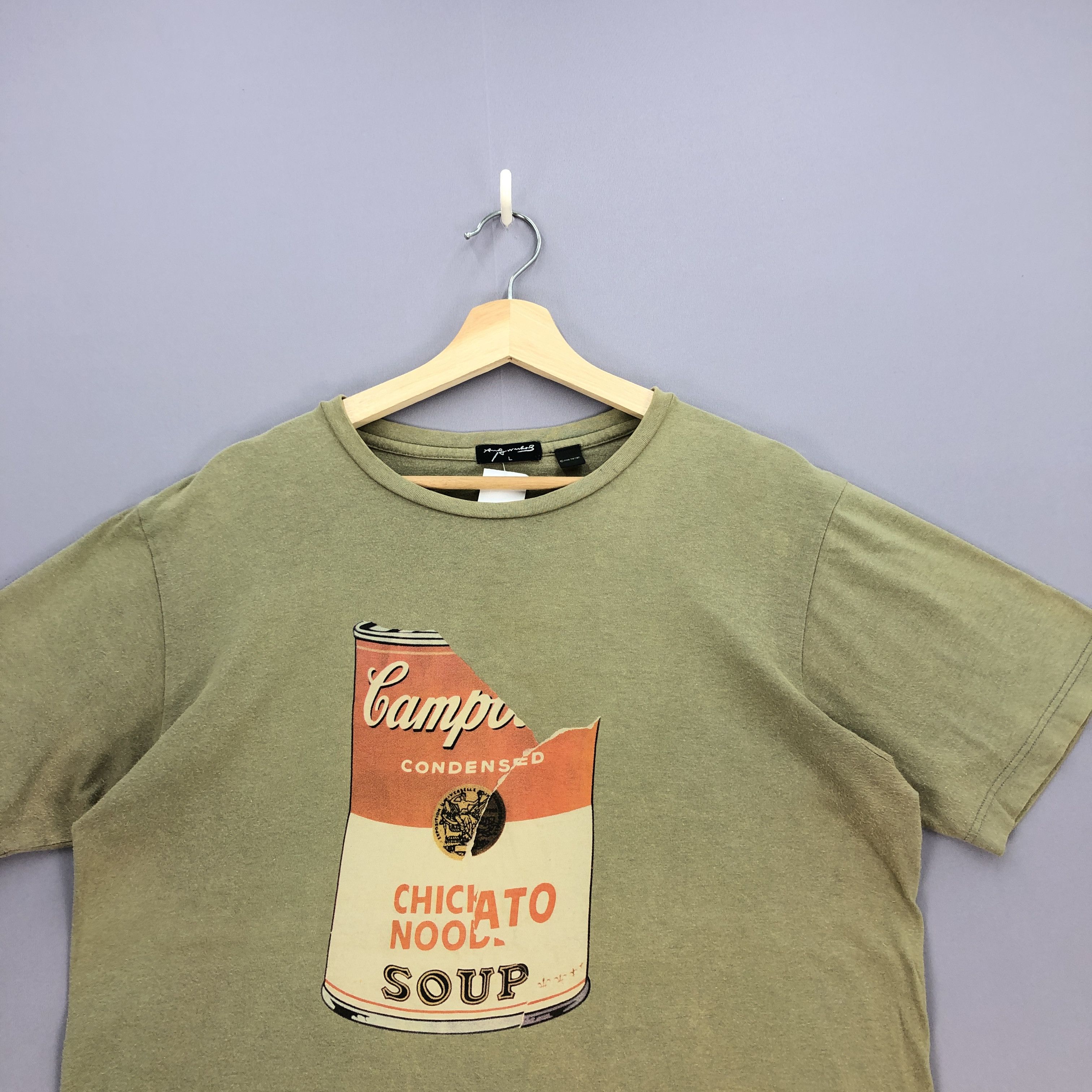 Andy Warhol Vintage Andy Warhol T Shirt Campbell Fuck Pop Arts Tees Size US L / EU 52-54 / 3 - 2 Thumbnail