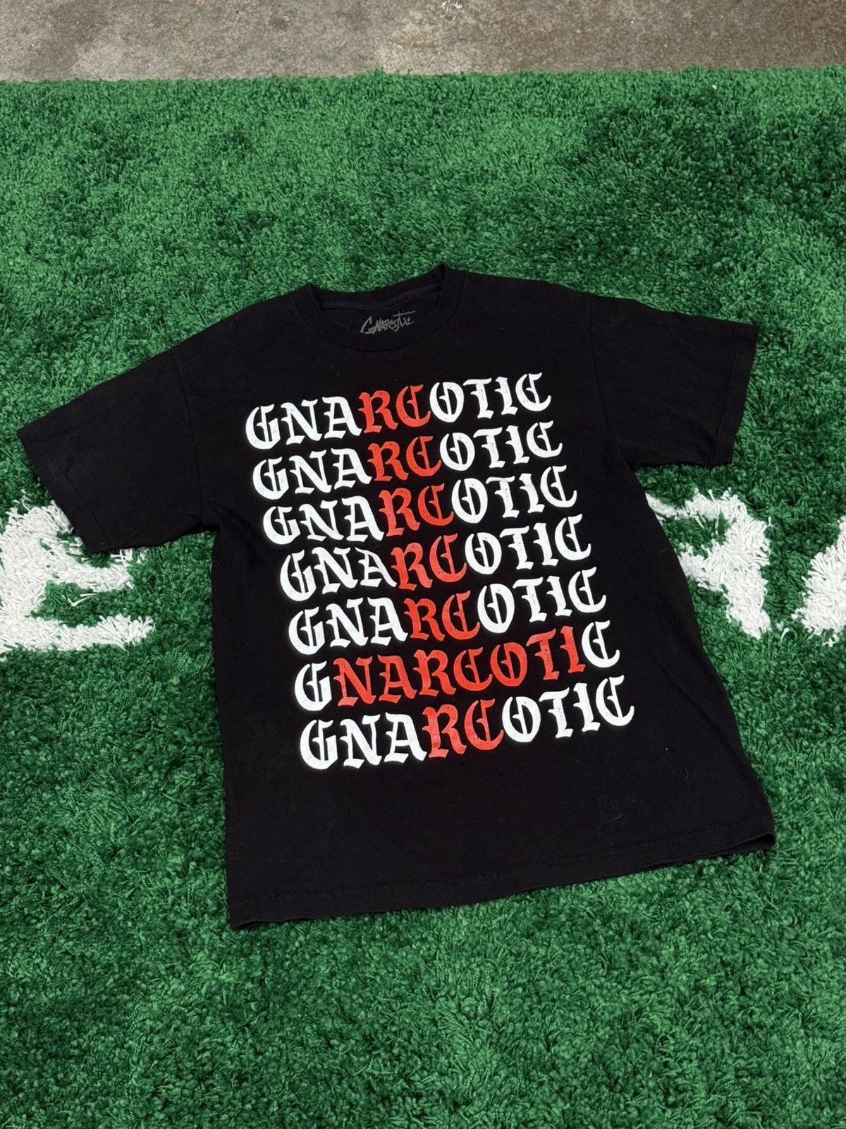 Gnarcotic Gnarcotic Black Chrome Cross Gothic Logo Tee Black Medium Size US M / EU 48-50 / 2 - 1 Thumbnail