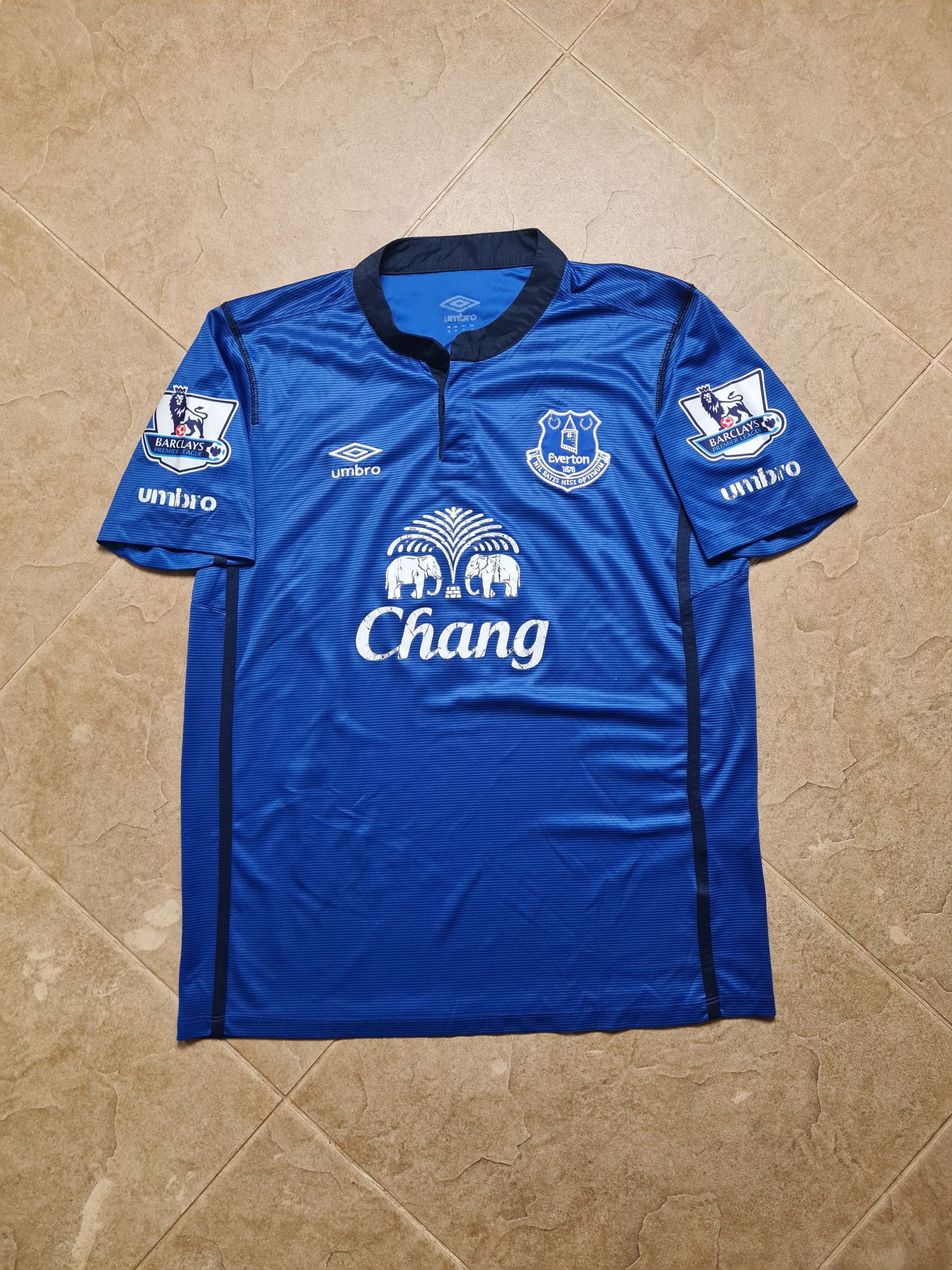 Umbro EVERTON ENGLAND 2014/2015 HOME SHIRT JERSEY #17 BESIC UMBRO Size US L / EU 52-54 / 3 - 2 Thumbnail