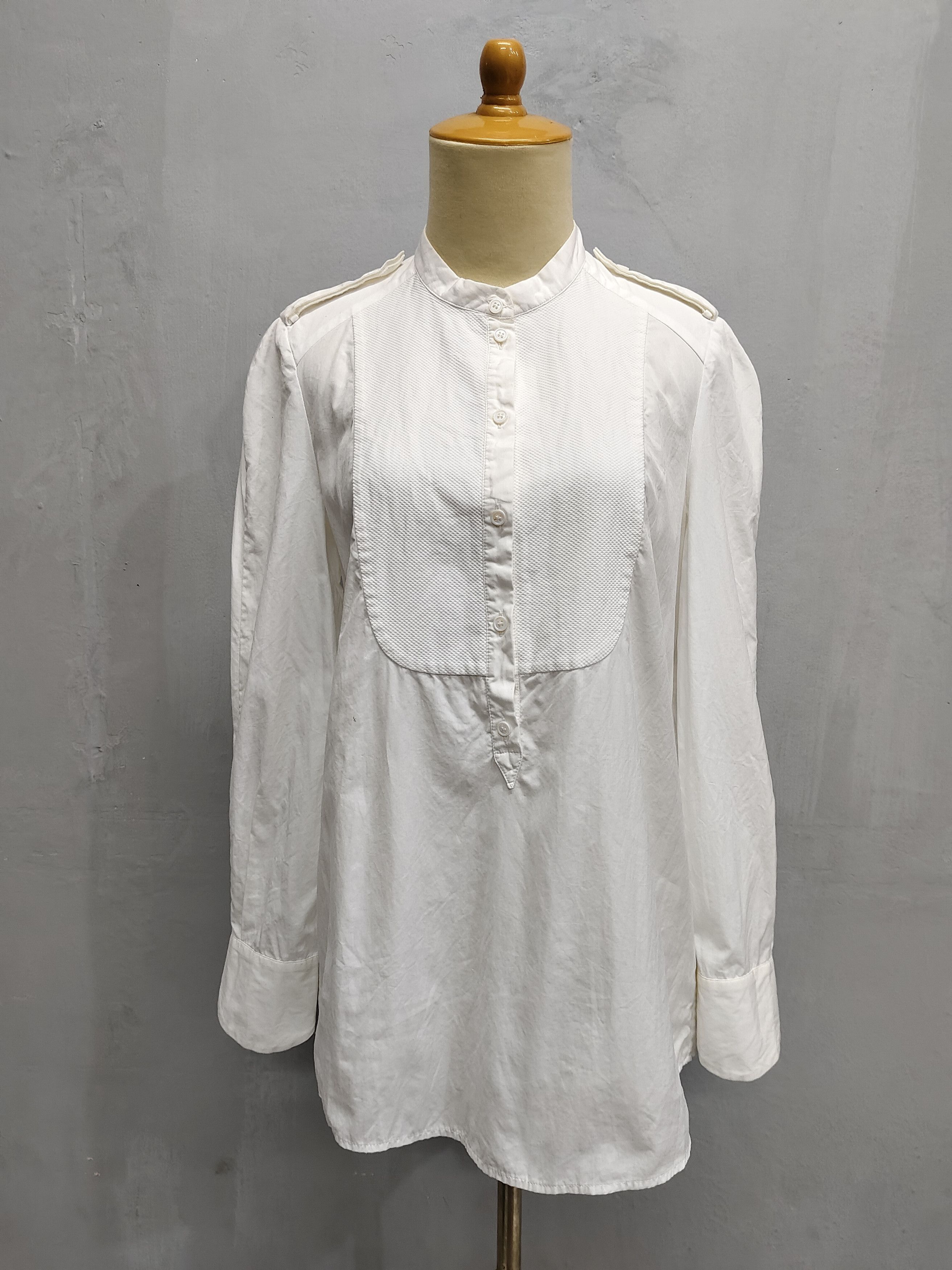 Alexander McQueen Alexander McQueen- Bip Front Panel Military Tailoring Blouse Size M / US 6-8 / IT 42-44 - 11 Thumbnail