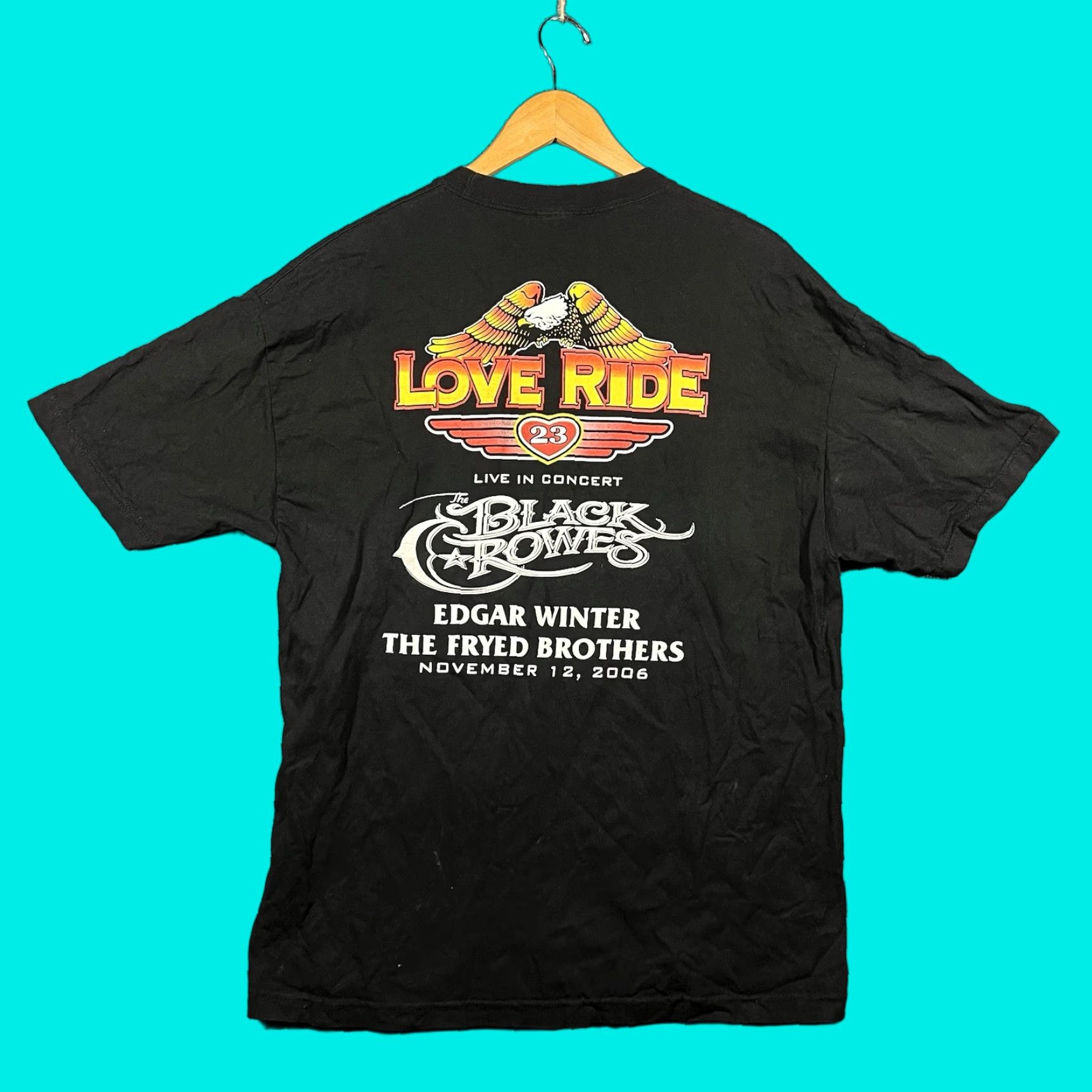 Harley Davidson HARLEY-DAVIDSON LOVE RIDE T-Shirt L Black Vintage Men Crew Neck Short Sleeve Logo 100% Cotton Size US L / EU 52-54 / 3 - 1 Thumbnail