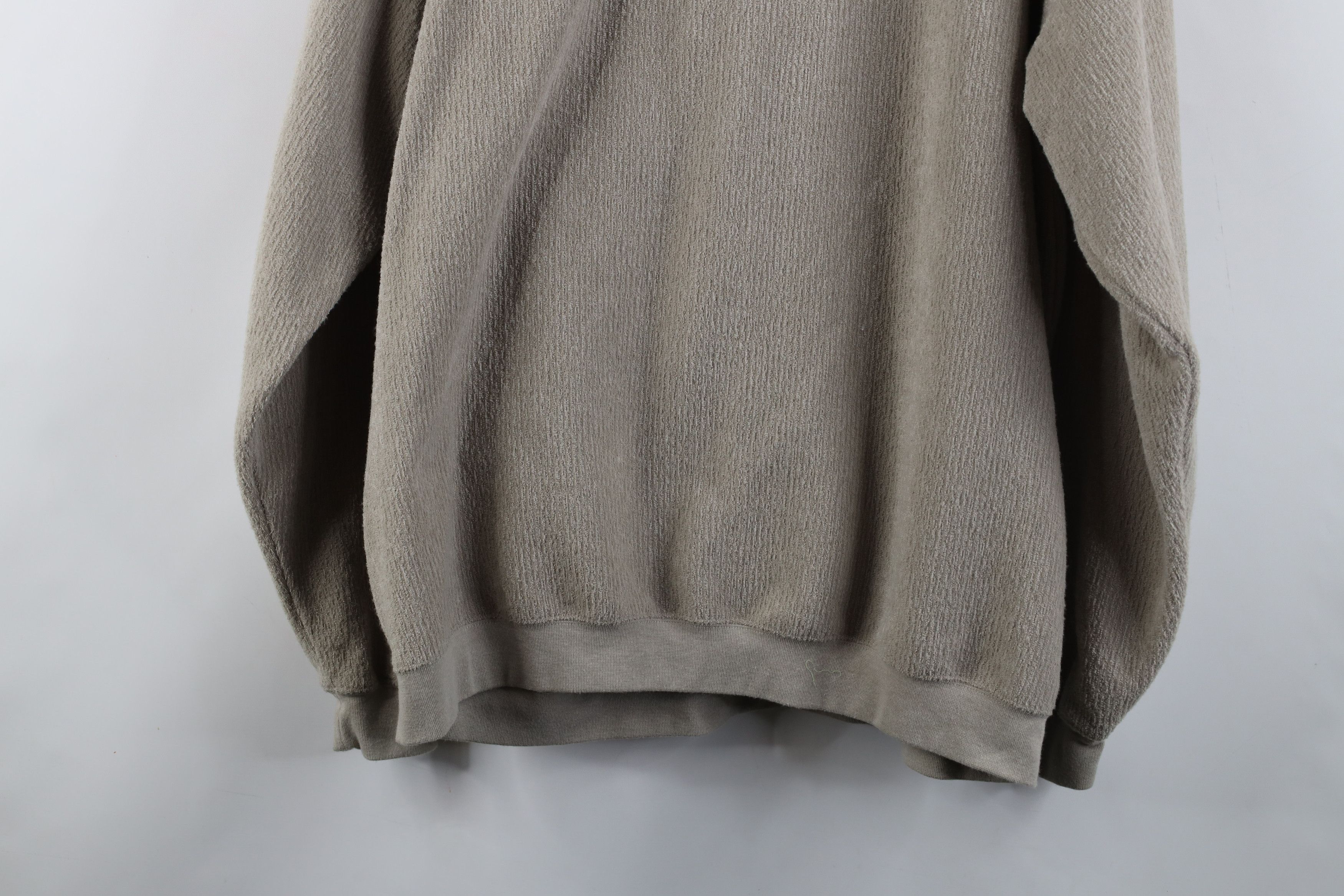 Vintage Vintage 90s Streetwear Terry Cloth Collared Sweatshirt Size US XL / EU 56 / 4 - 13 Thumbnail