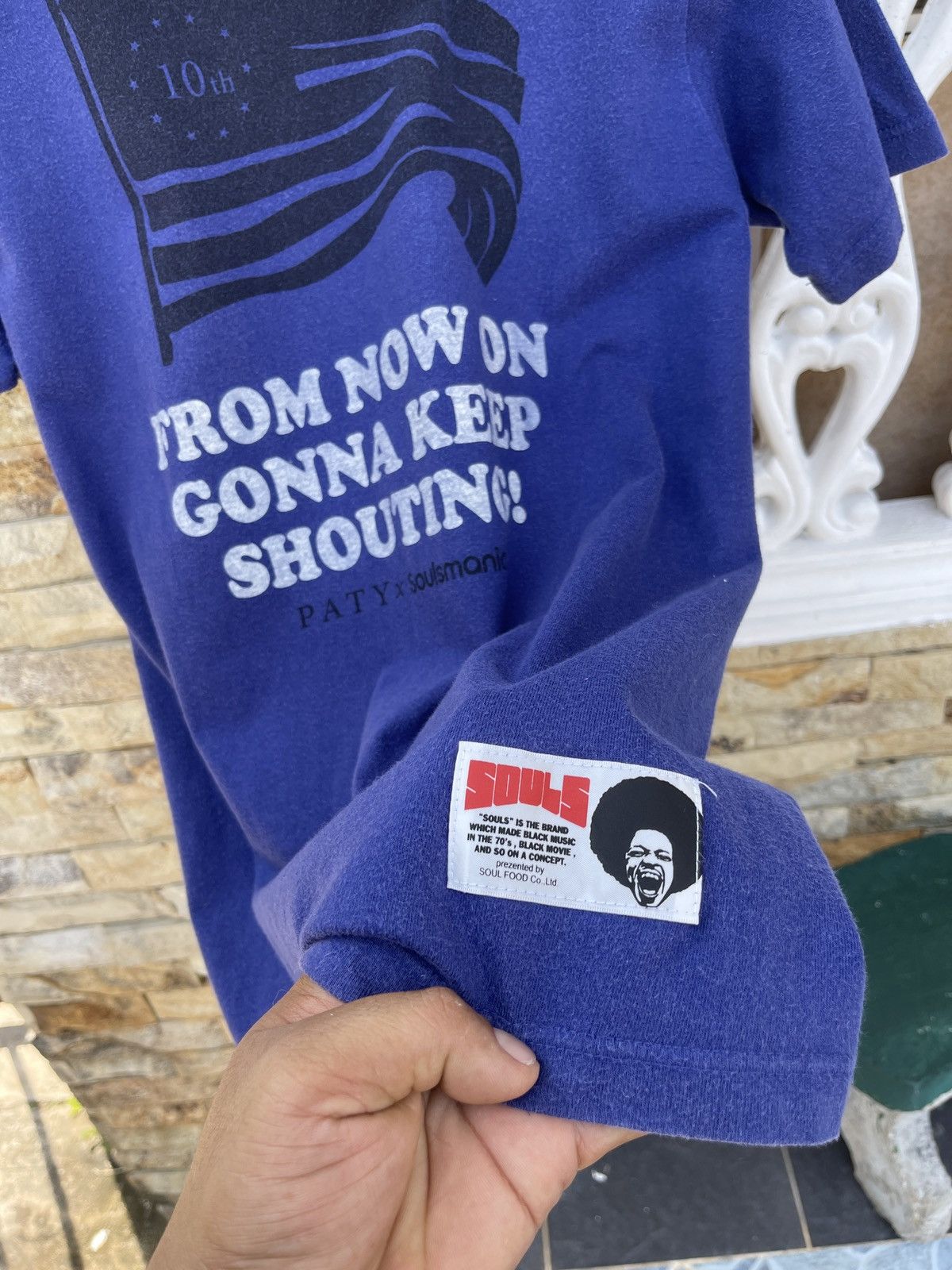 Rap Tees × Vintage Last Drop🔥Rare🔥Vintage Souls Mania X Paty Jimmy Hendrix Tee Size US M / EU 48-50 / 2 - 5 Thumbnail