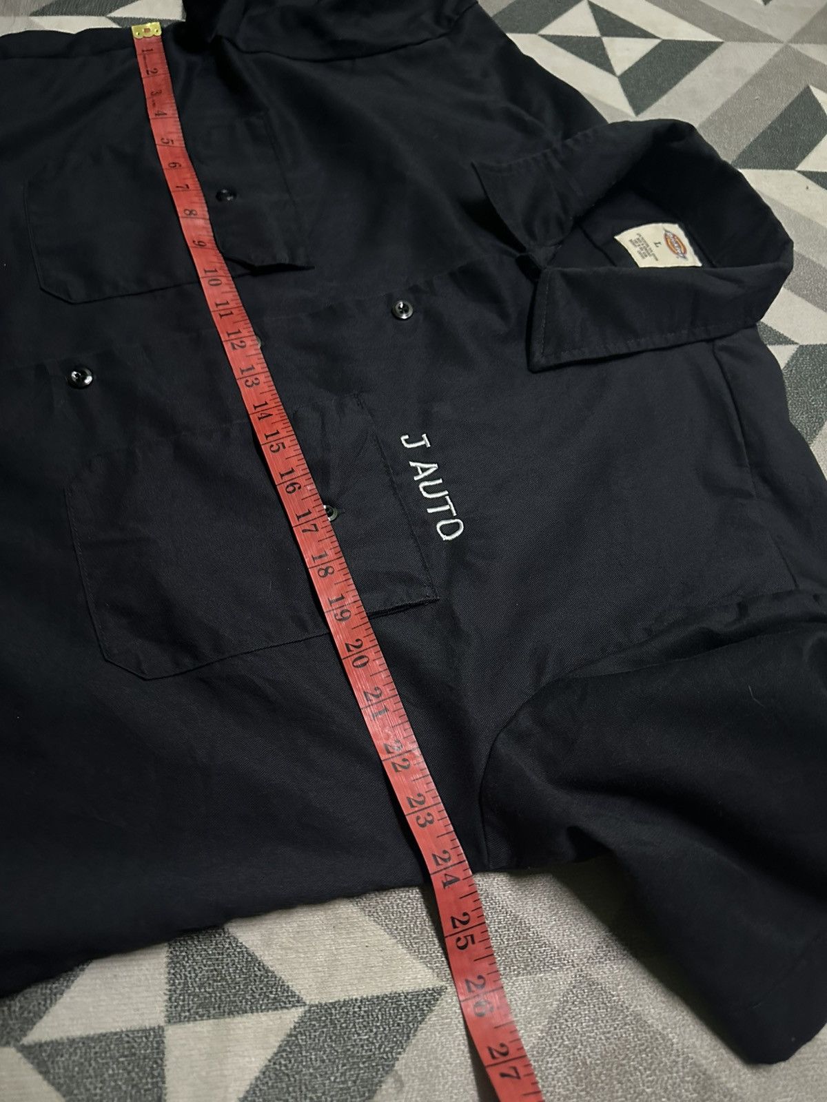 Dickies Dickies Short Sleeve Work Shirt in black with "J AUTO" logo Size US L / EU 52-54 / 3 - 8 Thumbnail