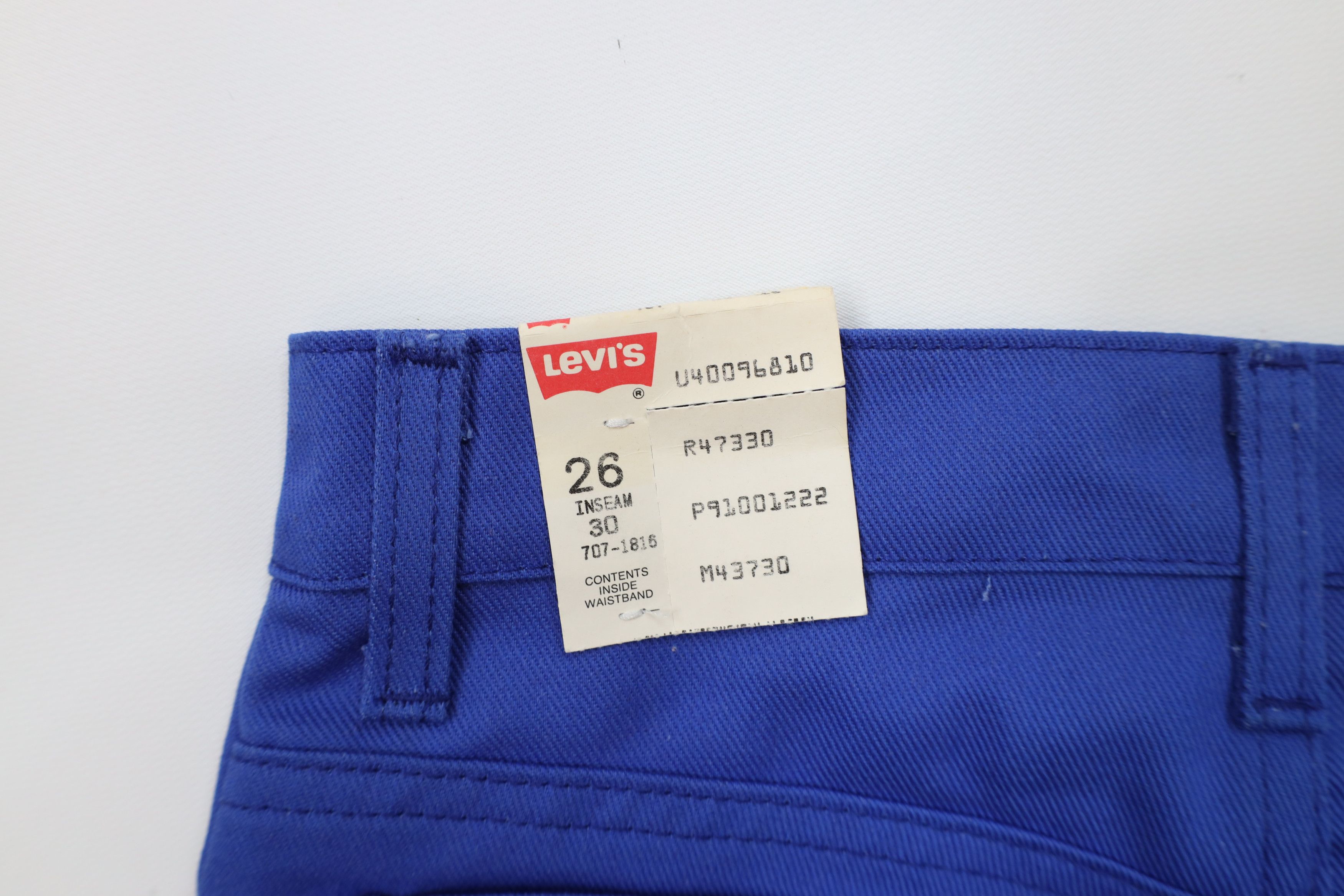 Levi's Deadstock Vintage 80s Levis Student Fit Straight Leg Jeans Size 26" / US 2 / IT 38 - 14 Thumbnail