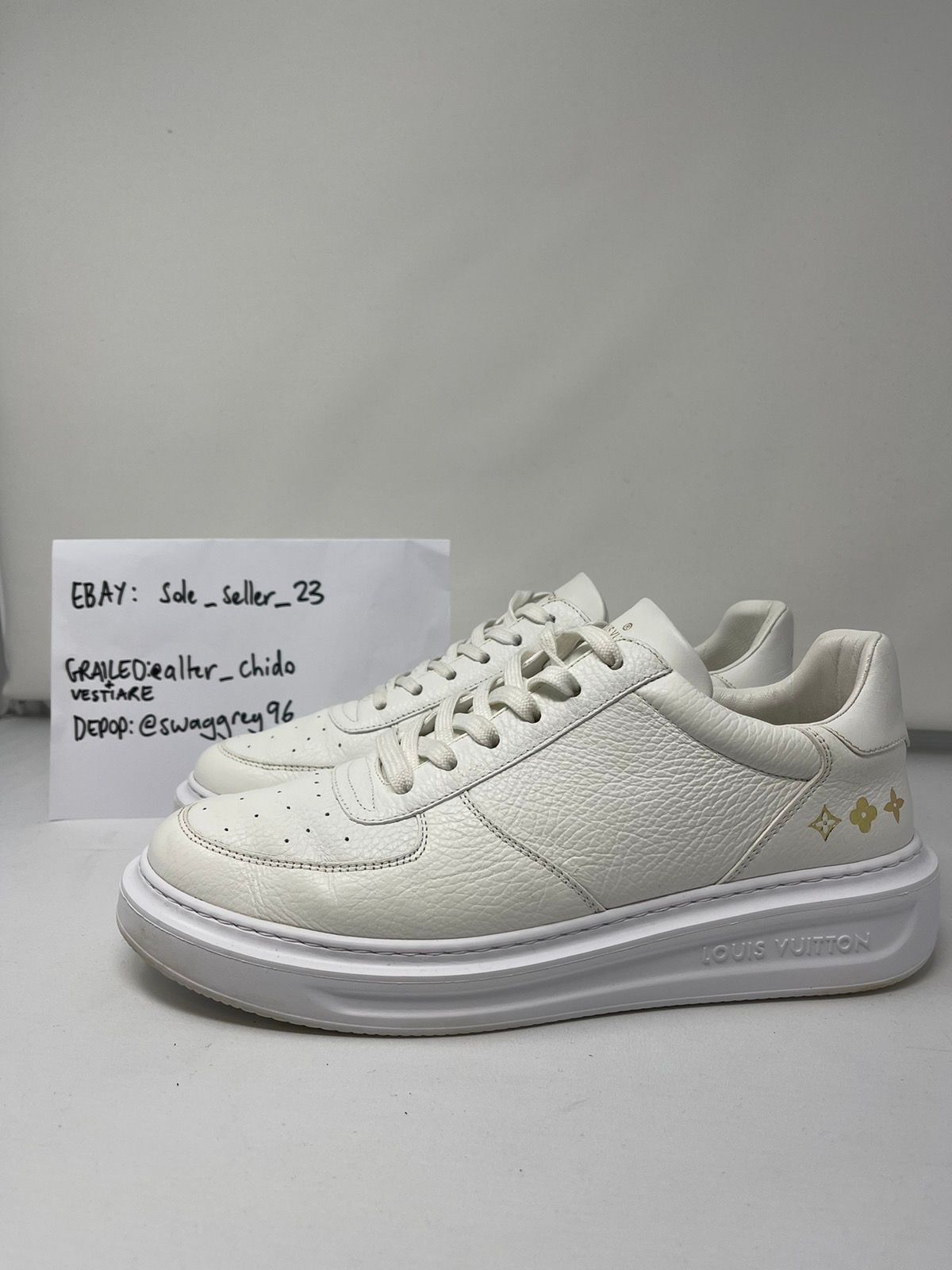 Louis Vuitton trainer monogram sneakers Brand: - Depop