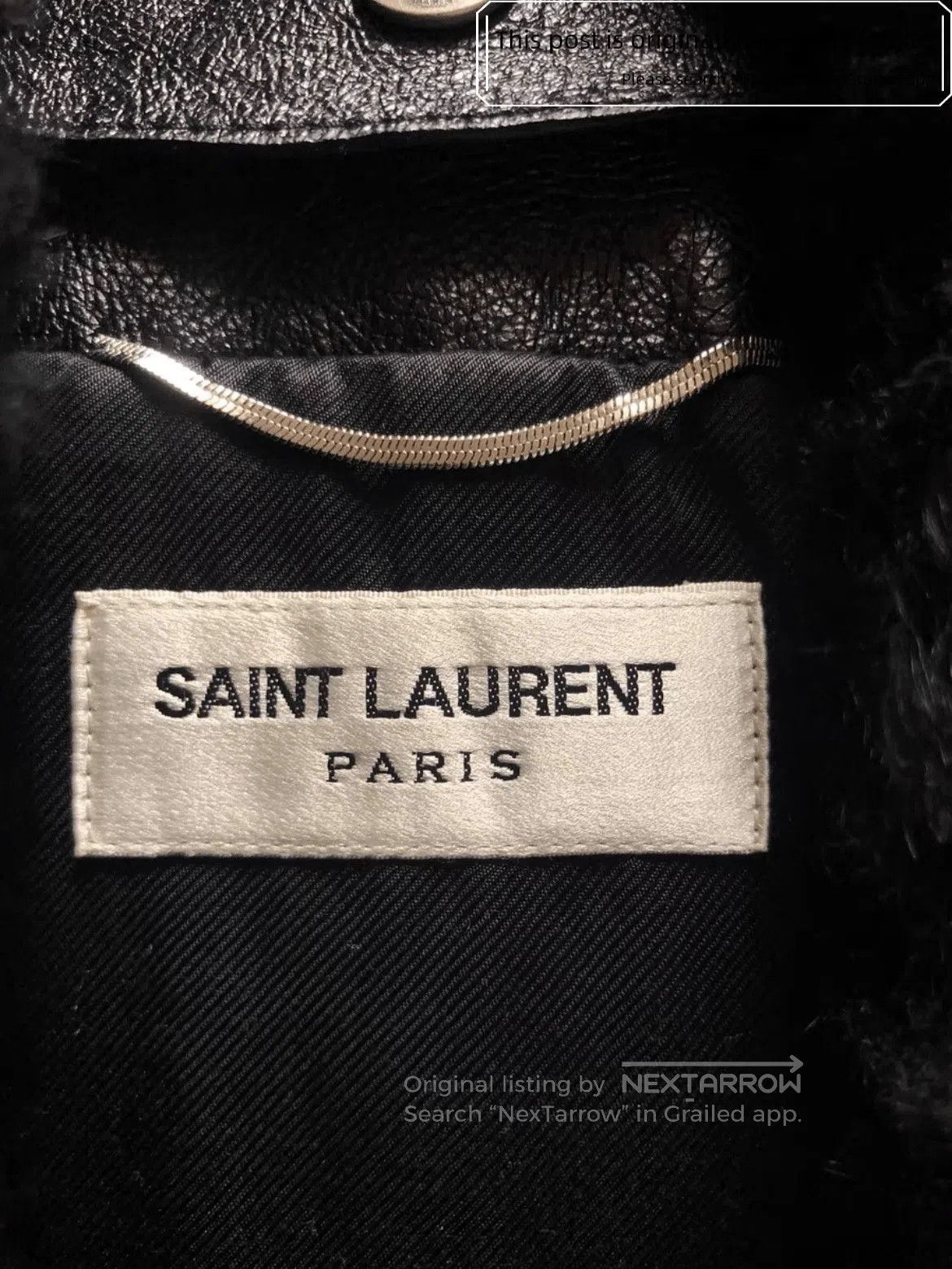Saint Laurent Paris Sz 46 Saint Laurent Paris Heaven Stitches Leather Coat. Size US S / EU 44-46 / 1 - 6 Thumbnail