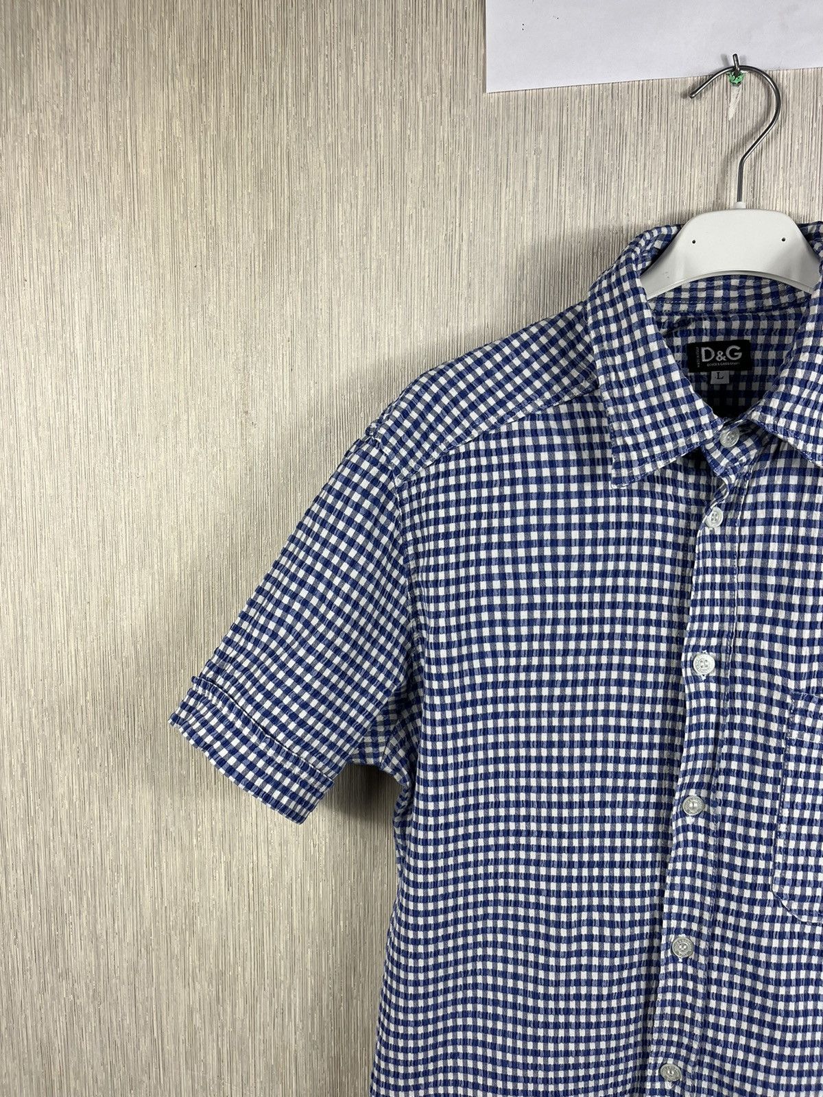 Dolce & Gabbana × Vintage Vintage Dolce & Gabbana gingham plaid checked pocket shirt Size US L / EU 52-54 / 3 - 5 Thumbnail