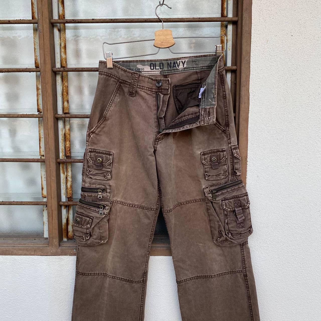 Vintage VINTAGE OLD NAVY LOOSE CARGO UTILITY PANT W29 Size US 29 - 7 Thumbnail
