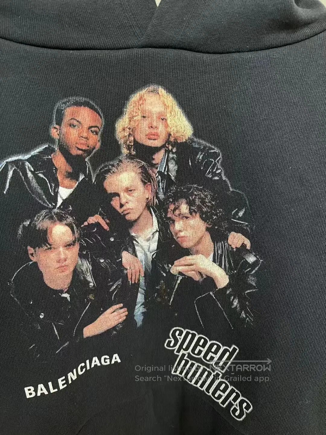 Balenciaga balenciaga oversized hoodie in dark navy. Size US XS / EU 42 / 0 - 3 Thumbnail