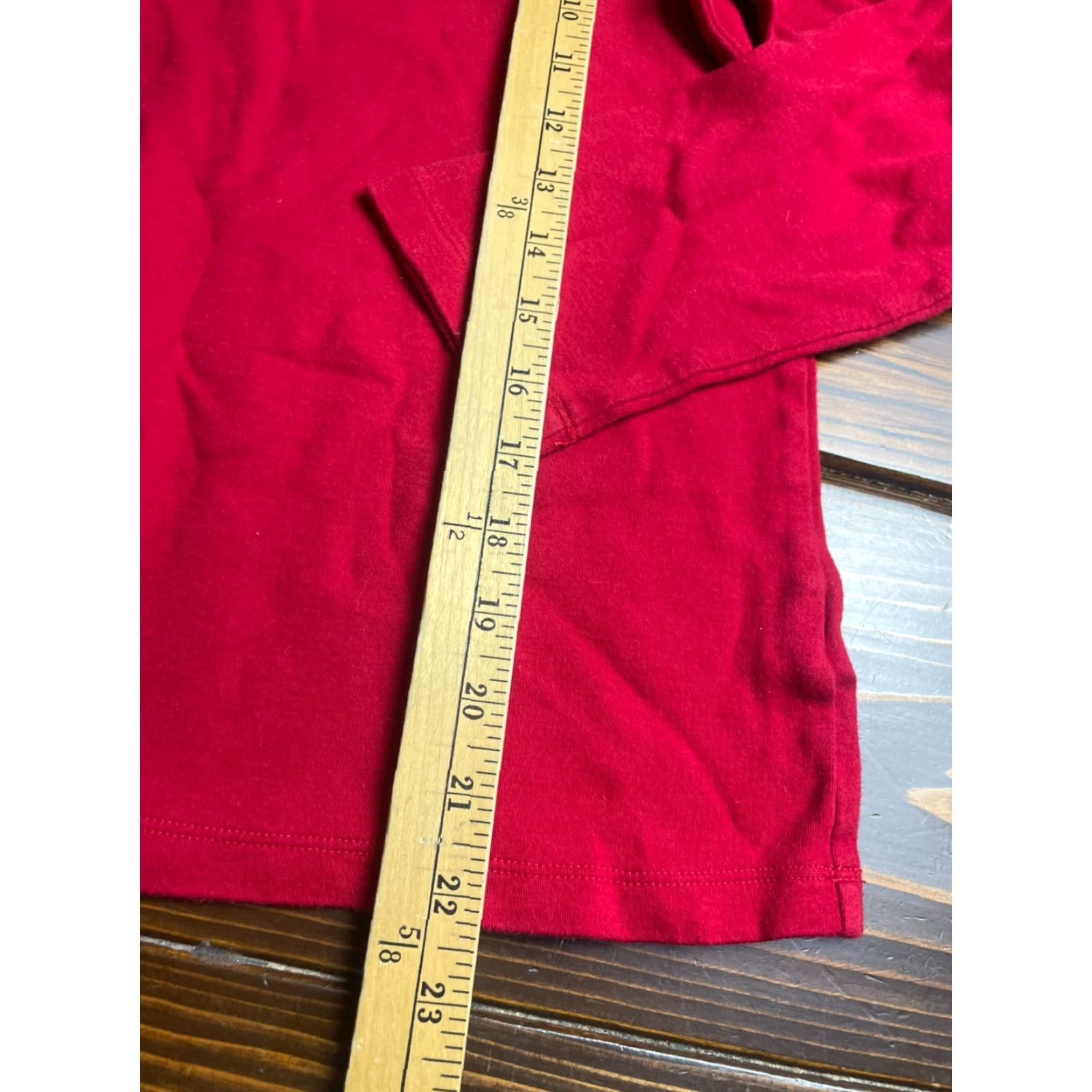 Croft & Barrow Croft & Barrow Shirt, Women's Large, Red, Mock Neck, Long Sleeve, Casual, Basic, Modern, Fall, Spring, Summer, Regular, Women, Size L, T-Shirt Size L / US 10 / IT 46 - 6 Thumbnail