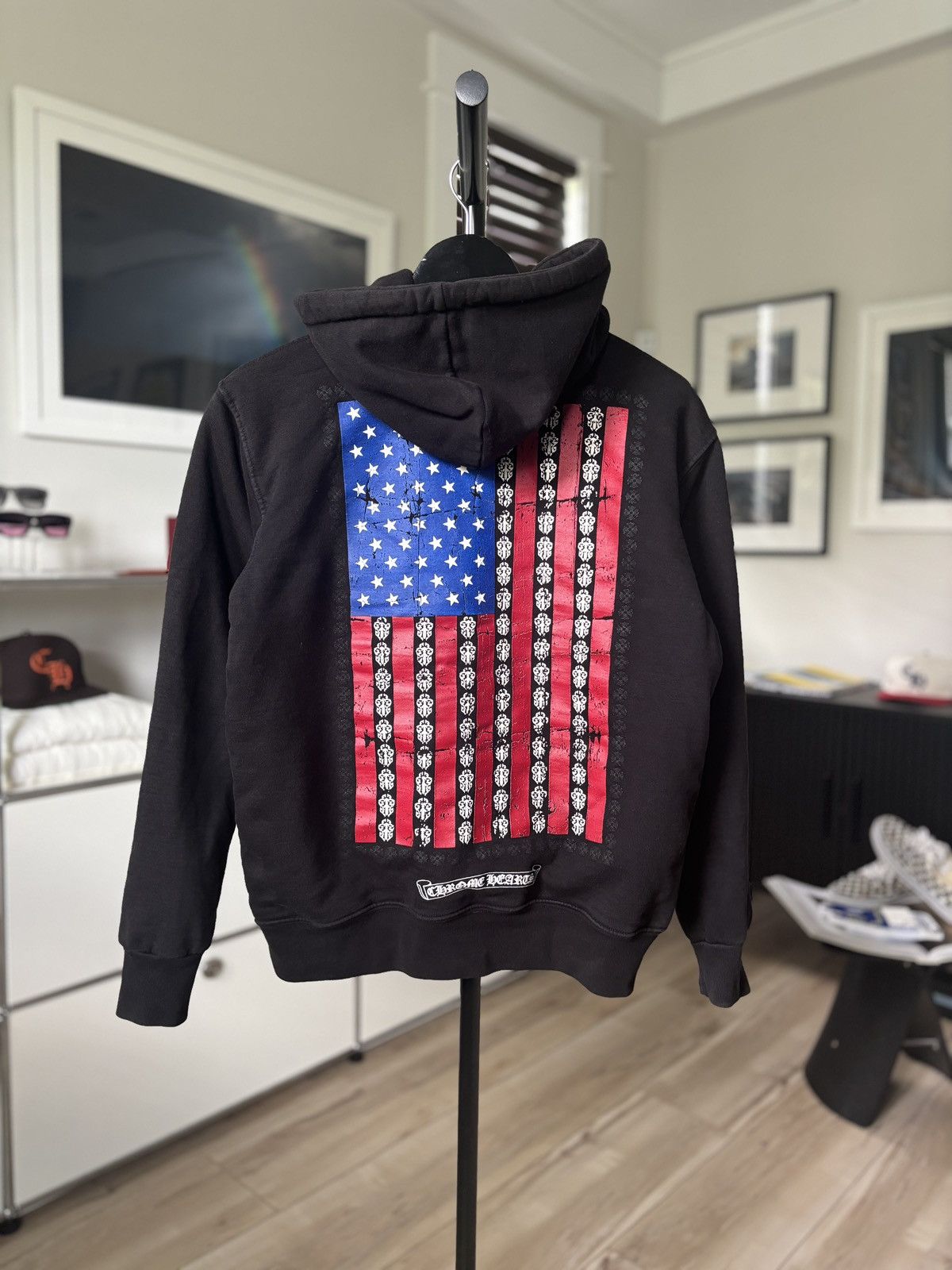 Chrome Hearts CHROME HEARTS THERMAL FLAG USA LOGO ZIP HOODIE Size US S / EU 44-46 / 1 - 5 Thumbnail