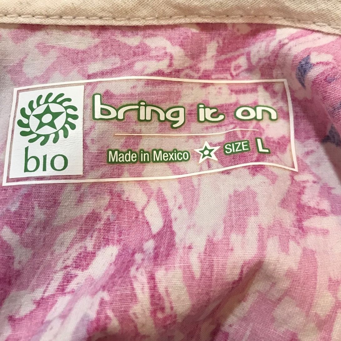 Other BIO Tie Dye V-Neck Short Sleeve Pockets Scrub Top L Size L / US 10 / IT 46 - 3 Thumbnail