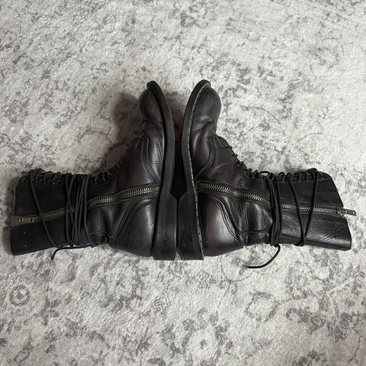 Rick Owens Rick Owens 2000s Crepe Sole Combat Boots | Size 40 Size US 8.5 / EU 41-42 - 5 Thumbnail