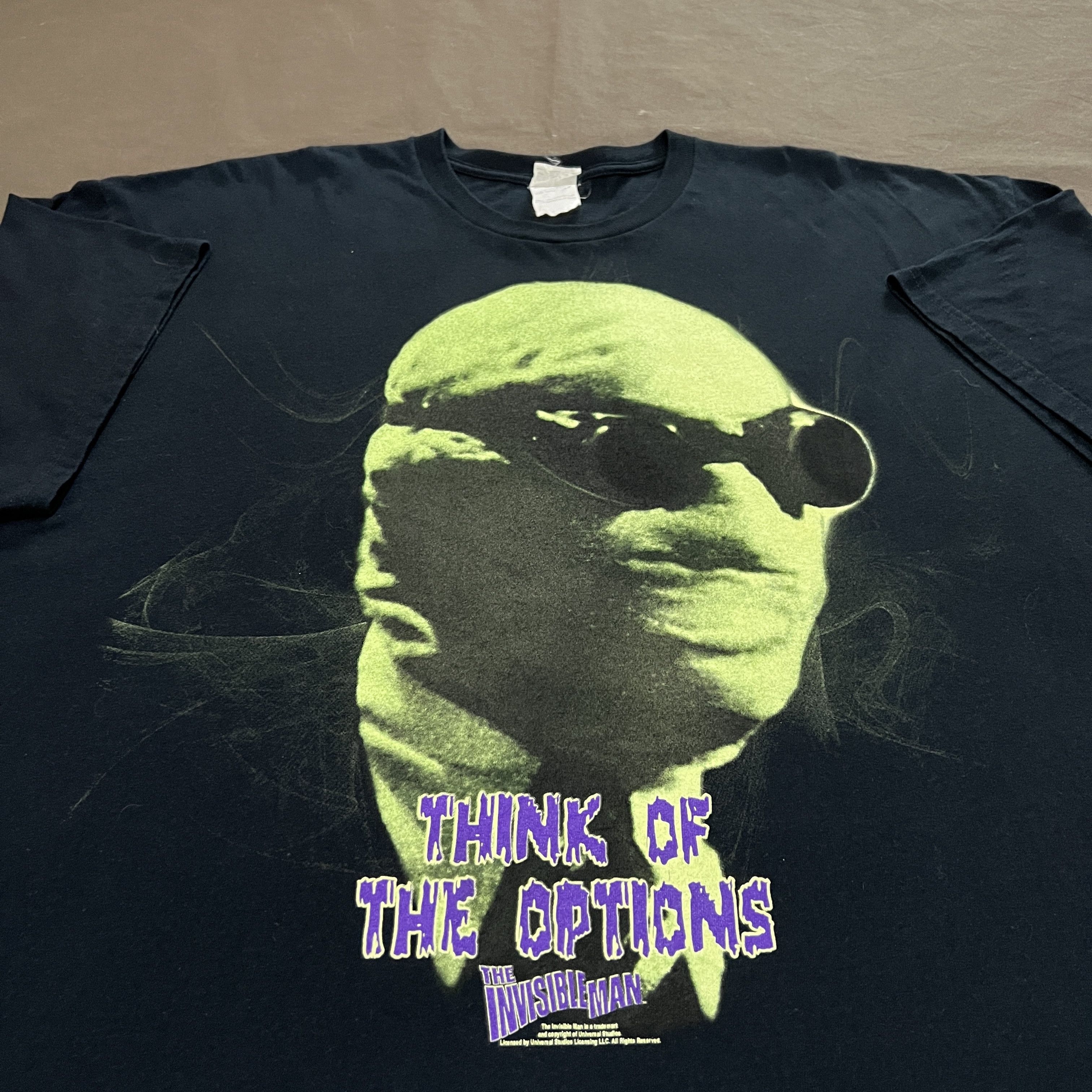 Expert Horror Vintage Y2K The Invisible Man Sci-Fi Horror Movie Tee 2XL Size US XXL / EU 58 / 5 - 5 Thumbnail