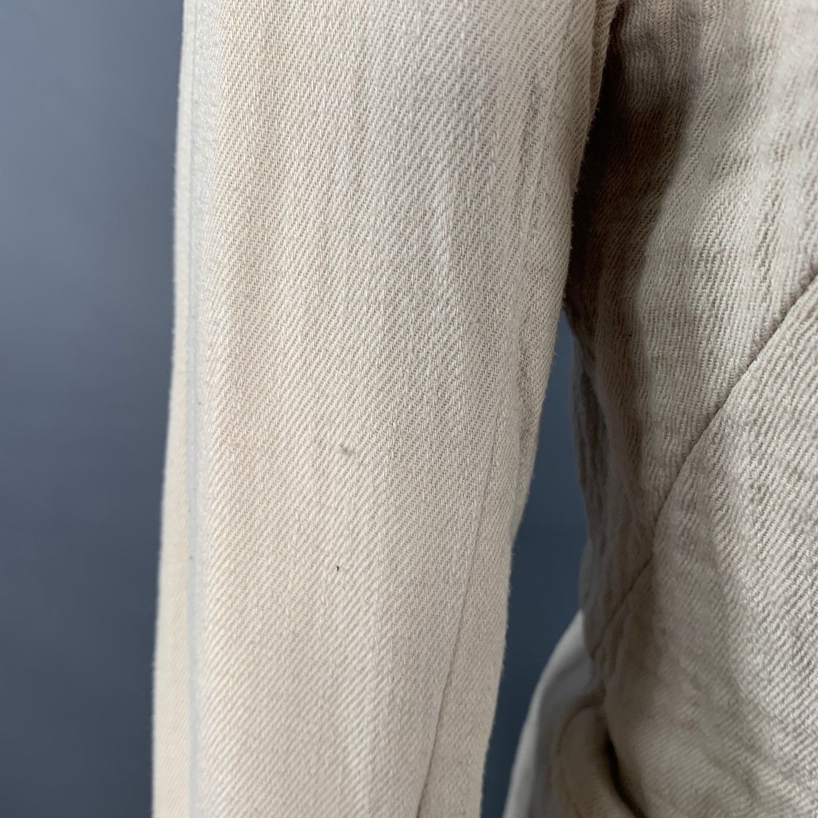 Nice Collective NICE COLLECTIVE Size M Beige Brown Textured Cotton Jacket Size US M / EU 48-50 / 2 - 6 Thumbnail