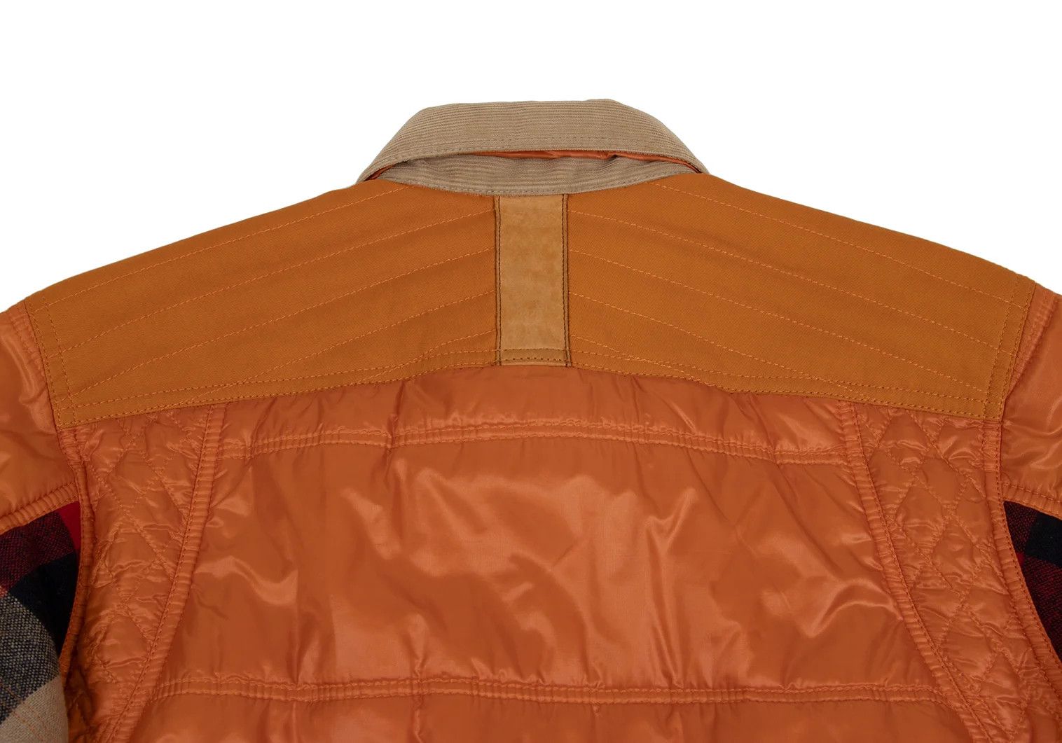 Junya Watanabe Quilted Hybrid Shirt Jacket in Orange, Size XS Size US XS / EU 42 / 0 - 16 Thumbnail