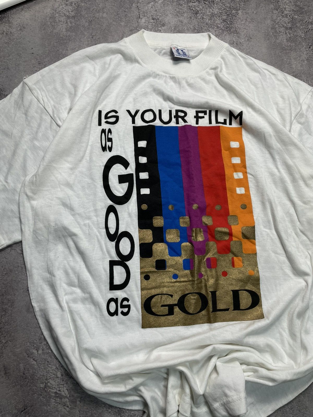 Kodak Vtg 90s KODAK Gold Films Archive Promo Graphic Tee XL Size US XL / EU 56 / 4 - 2 Thumbnail