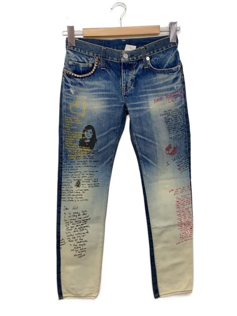 Hysteric Glamour Sketch Graphic Denim Jeans Size 27" / US 4 / IT 40 - 1 Thumbnail