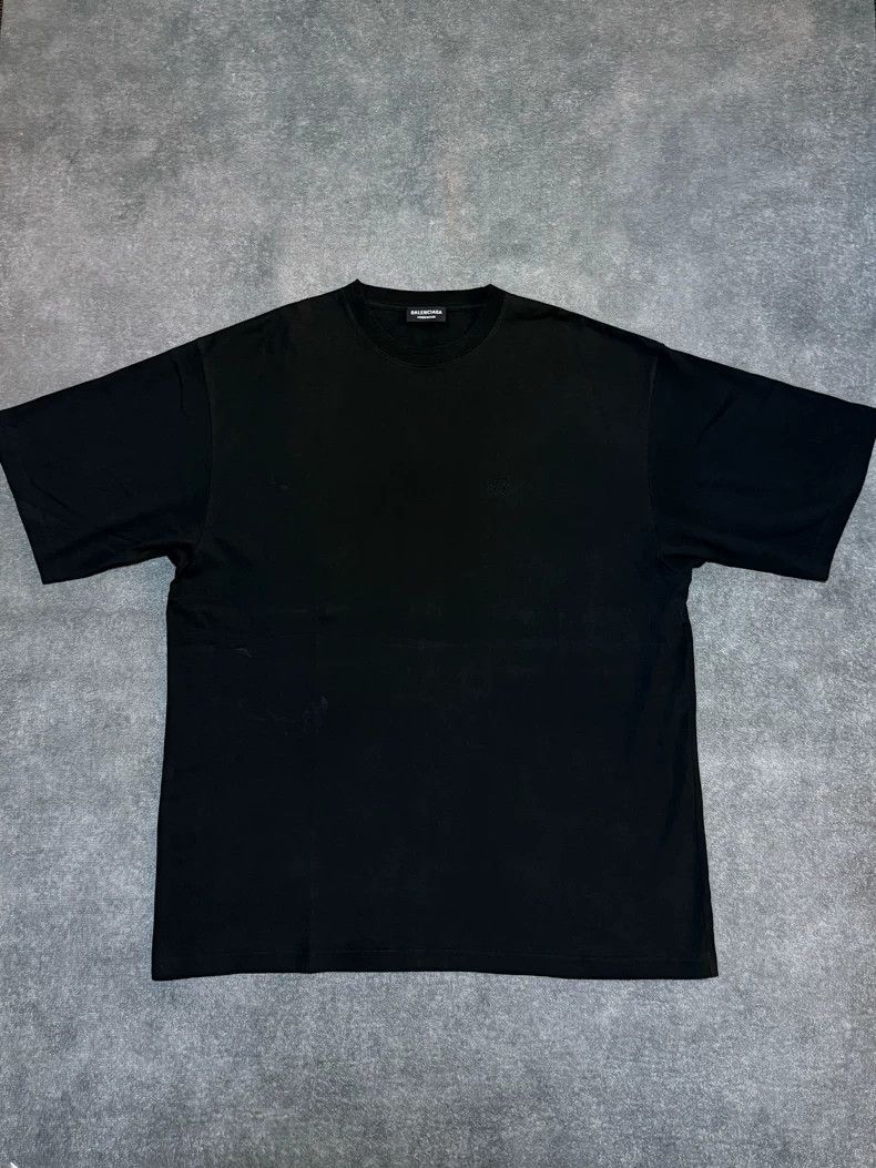 Balenciaga Solid color round neck casual short-sleeve T-sh