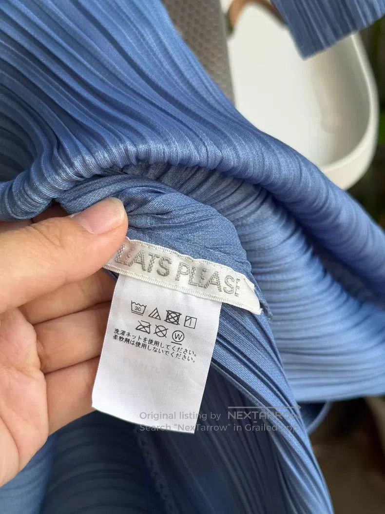 Issey Miyake Issey Miyake Haze Blue Long Top Size L / US 10 / IT 46 - 4 Thumbnail