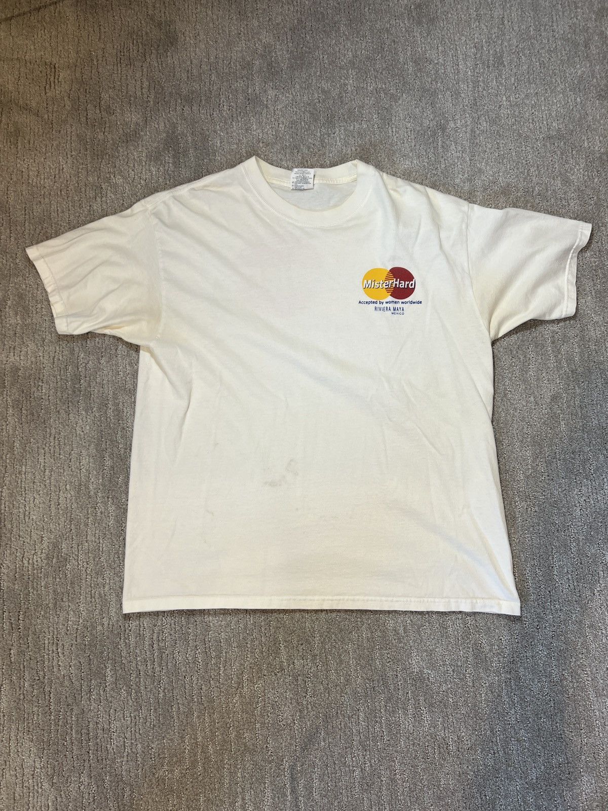 Vintage 90s Vintage funny ‘Mr Hard’ shirt Size US L / EU 52-54 / 3 - 1 Thumbnail