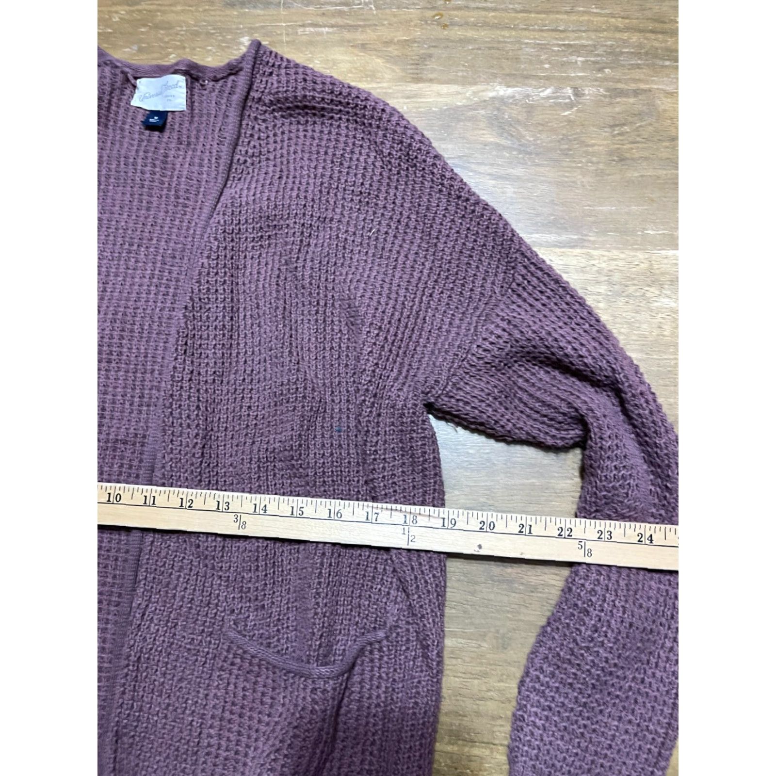 Vintage Universal Thread Sweater Cardigan, Women's Size M, Brown Knit Open, Long Sleeve, Open Cardigan, Women, Medium Brown Knit Cardigan Size M / US 6-8 / IT 42-44 - 5 Thumbnail