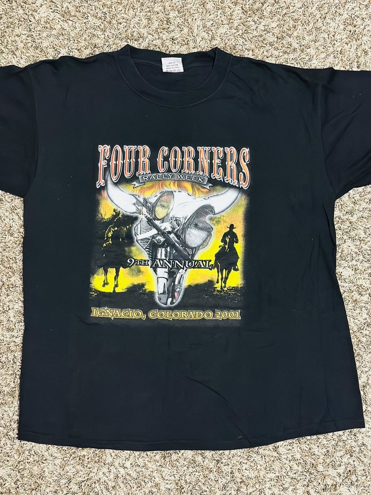 Vintage 2001 Four Corners Rally Week Tee Size US XL / EU 56 / 4 - 2 Thumbnail