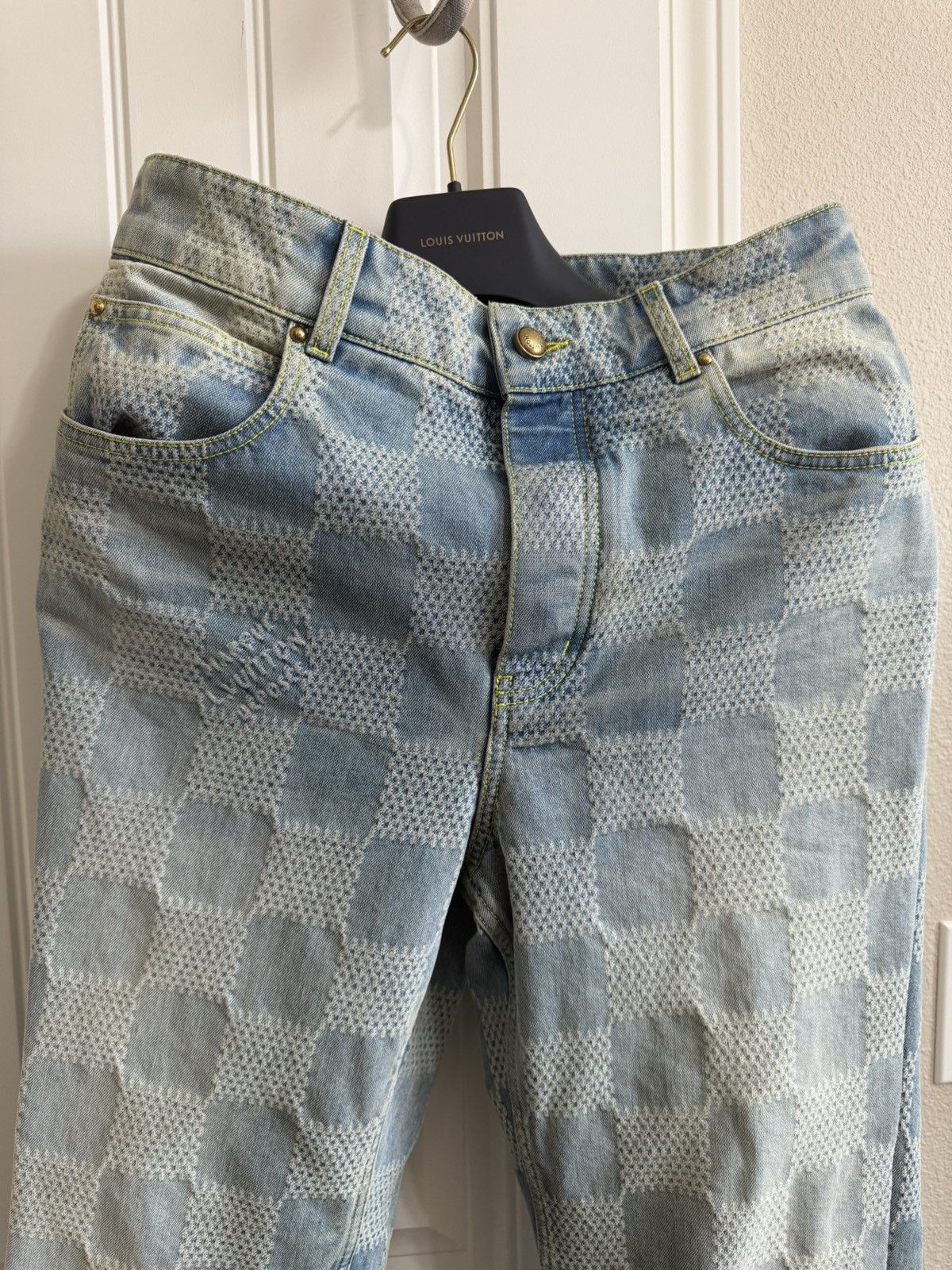 Louis Vuitton Louis Vuitton Damier Denim Skate Pants Size US 31 - 2 Thumbnail