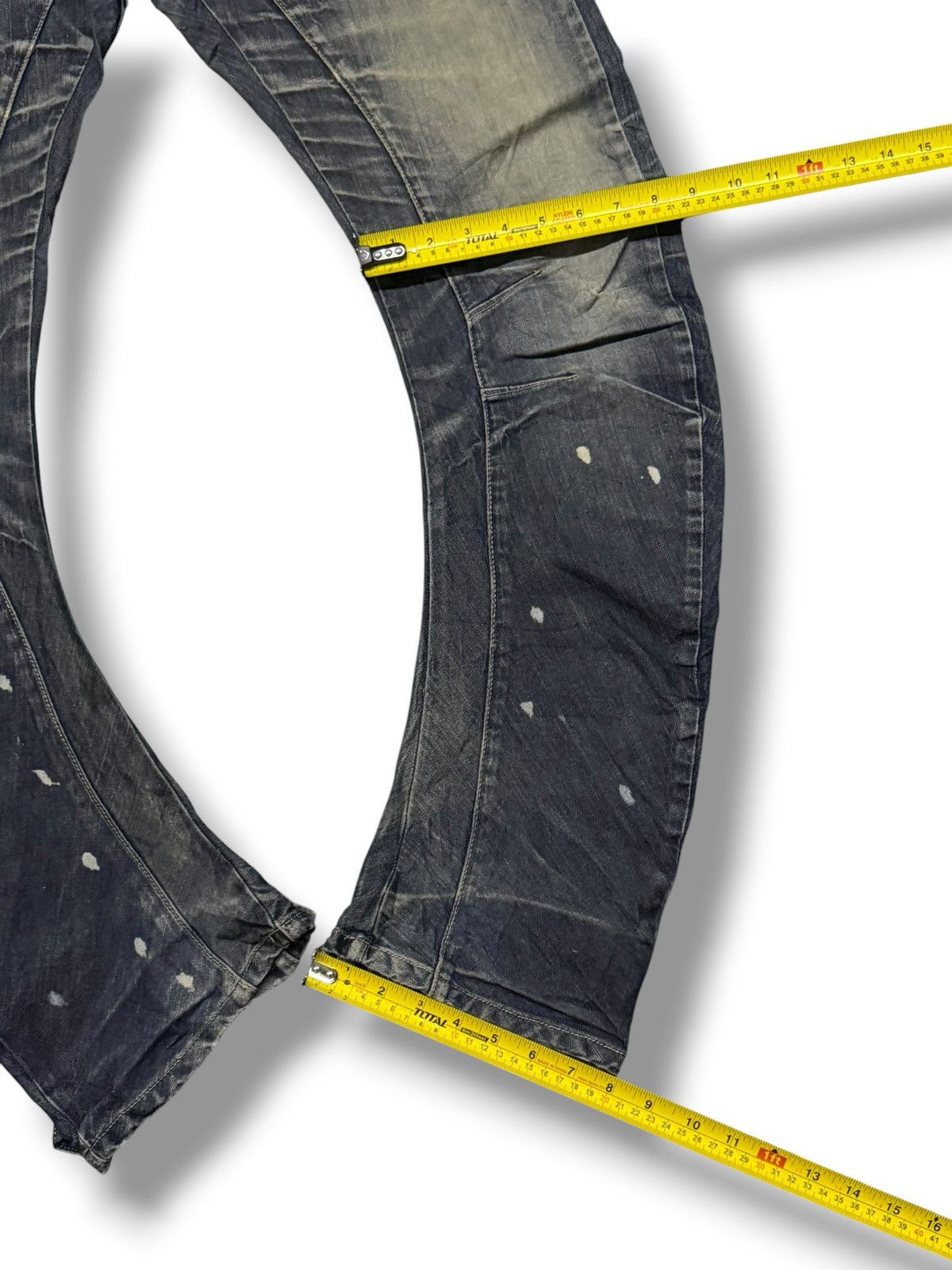 PPFM Vintage PPFM Multi-Zip Distressed Japan Denim Jeans | W30 Size US 30 / EU 46 - 15 Thumbnail