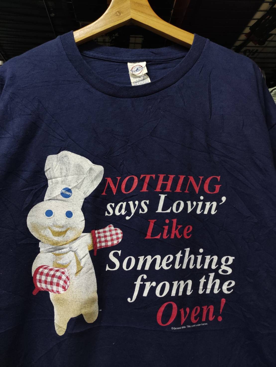 Vintage Vtg 00's Pillsbury Doughboys " Nothing Says " T-Shirt Size US XL / EU 56 / 4 - 1 Thumbnail