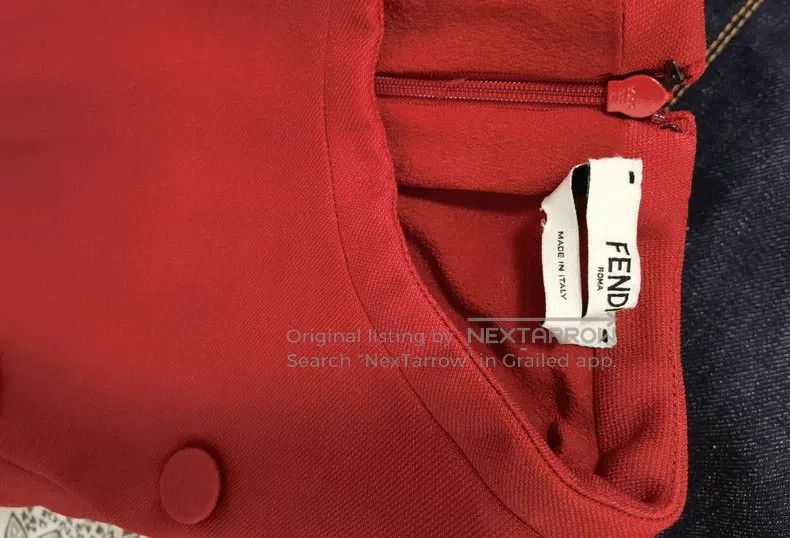 Fendi Fendi Red Dress Size XS / US 0-2 / IT 36-38 - 3 Thumbnail