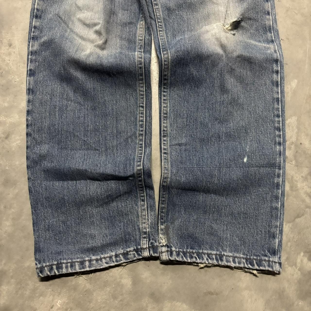 Japanese Brand × Vintage Crazy Vintage Y2K/2000s Grunge Medium Wash Denim Jeans! Size US 31 - 6 Thumbnail