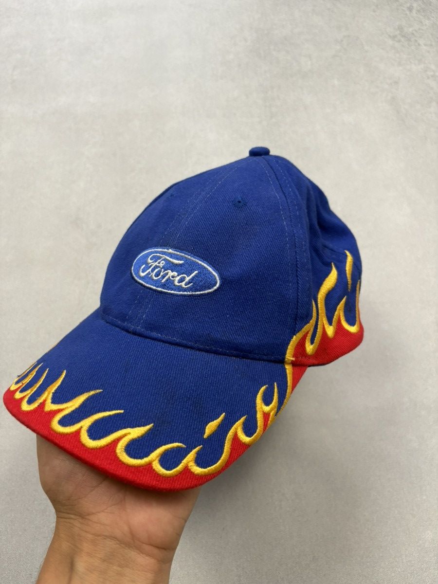 Ford Vintage Ford Racing Flame Cap Hats 90s Size ONE SIZE - 1 Thumbnail