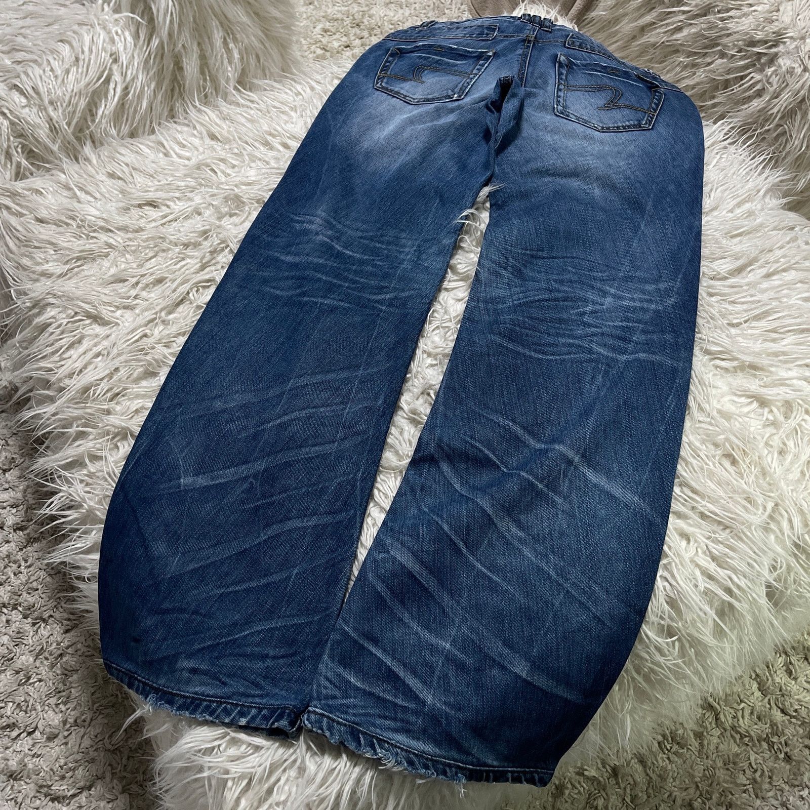 Hysteric Glamour Vintage Japanese Brand Faded Lowrise Bootcut Denim Jeans Size 30" / US 8 / IT 44 - 9 Thumbnail