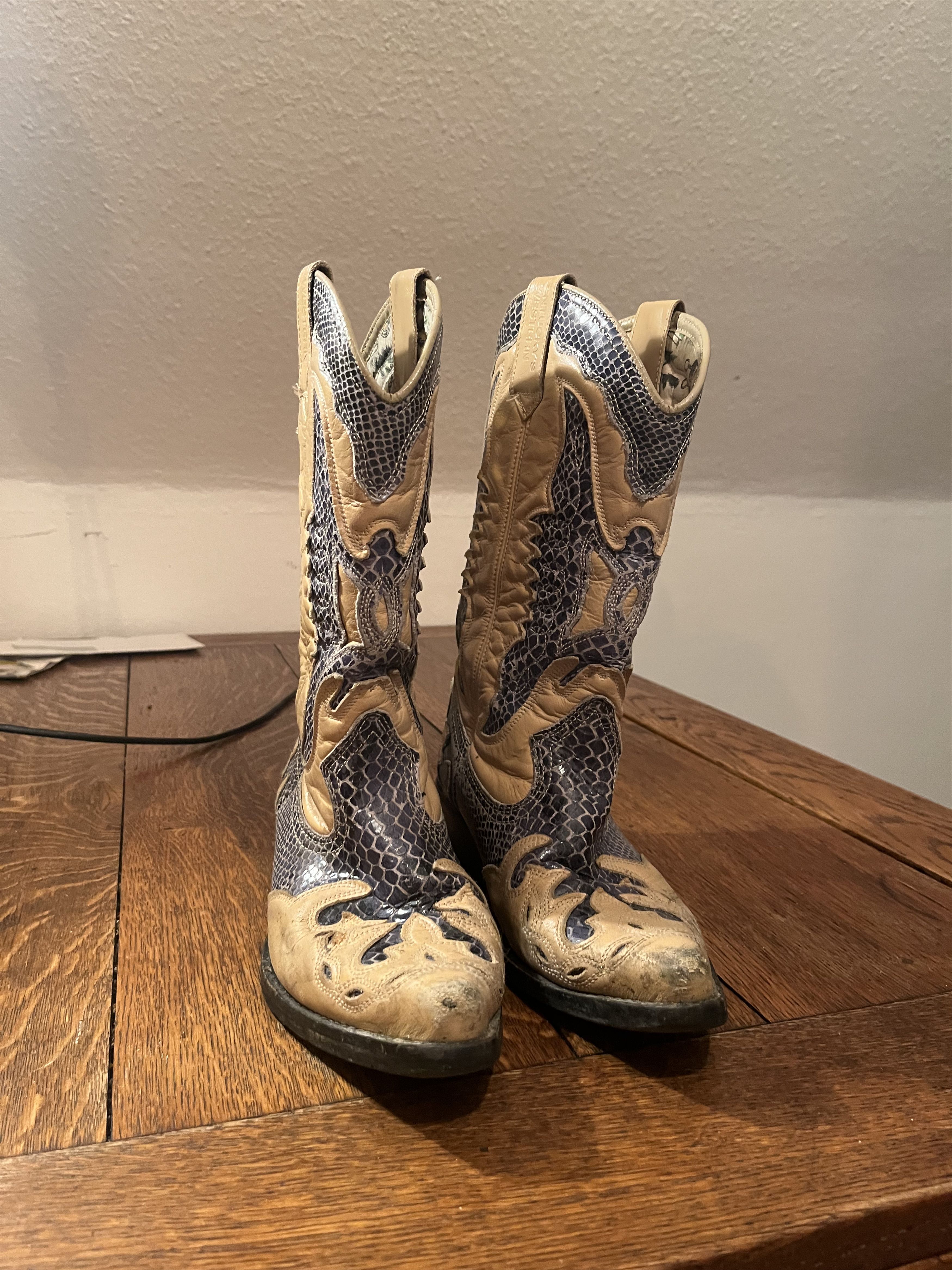 Other Vintage Kentucky Western Cowboy Boots – Genuine Leather Size US 6.5 / EU 39-40 - 2 Thumbnail