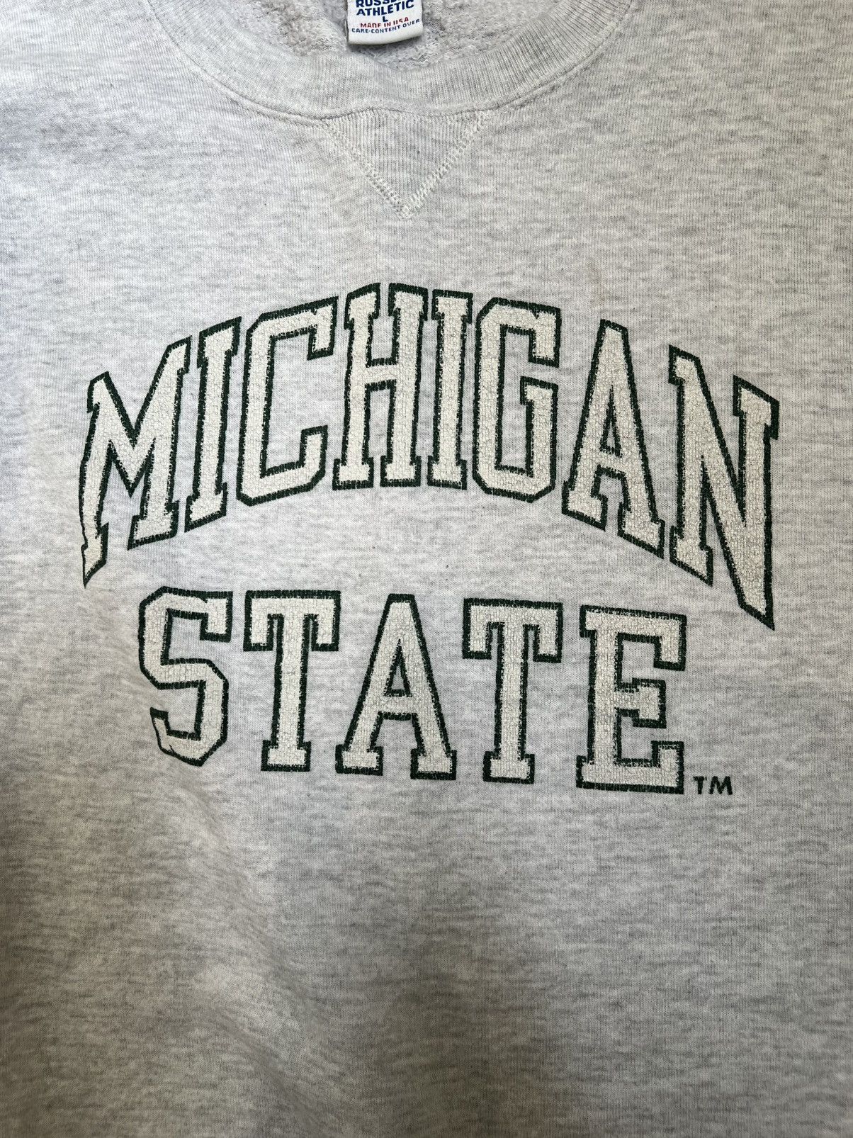 Russell Athletic Vintage michigan state russel athletic sweater Size US L / EU 52-54 / 3 - 5 Thumbnail